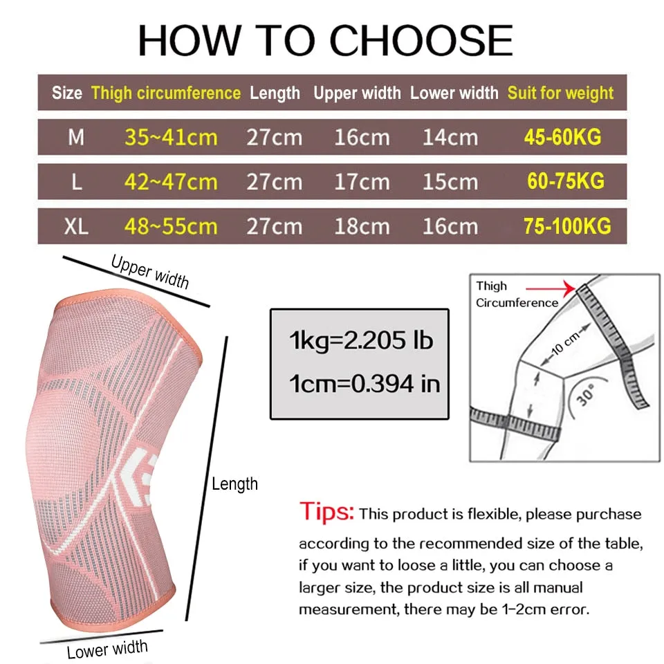 1PCS Gym Knee Pads Sports Fitness Kneepad