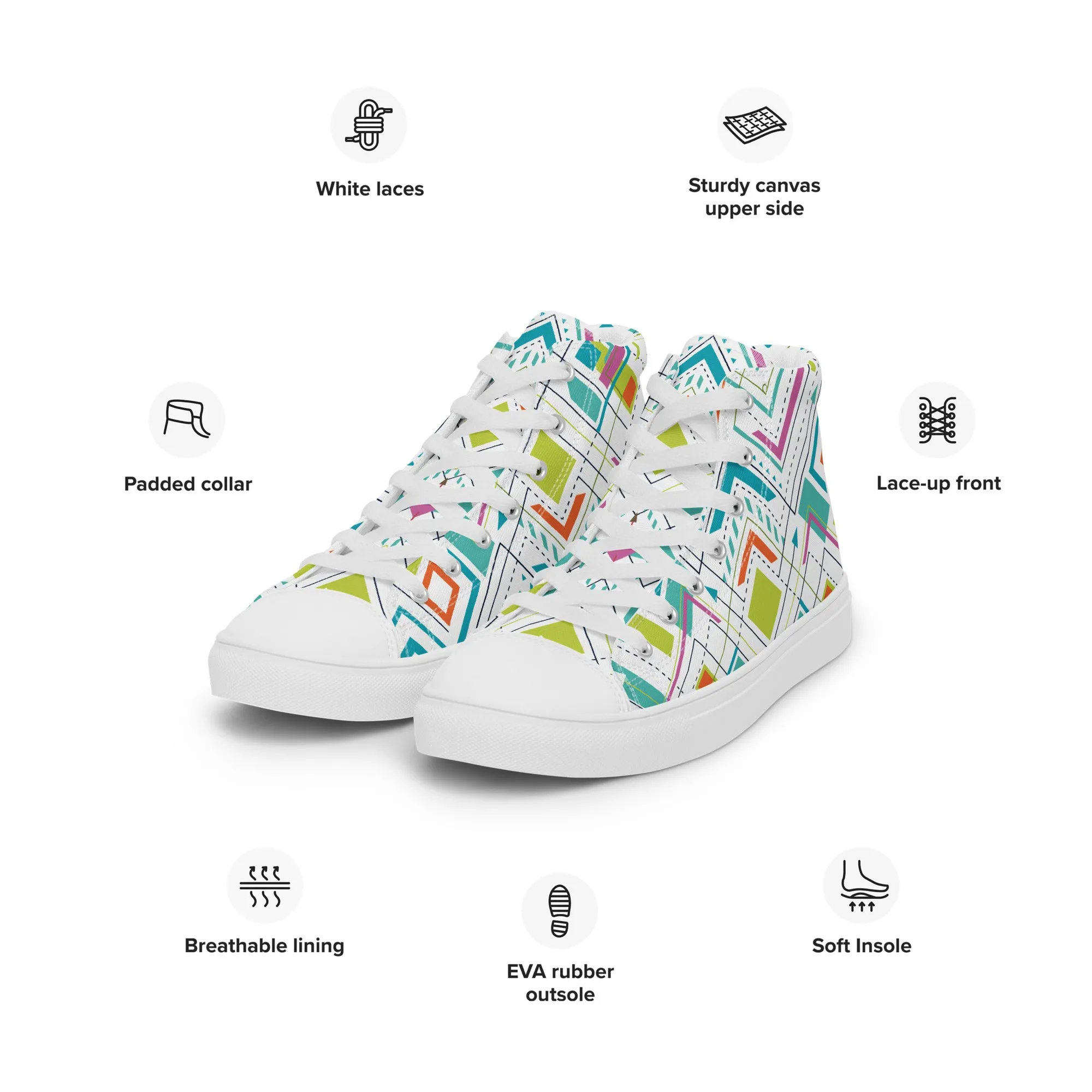Azalea Women’s high top Canvas Shoes