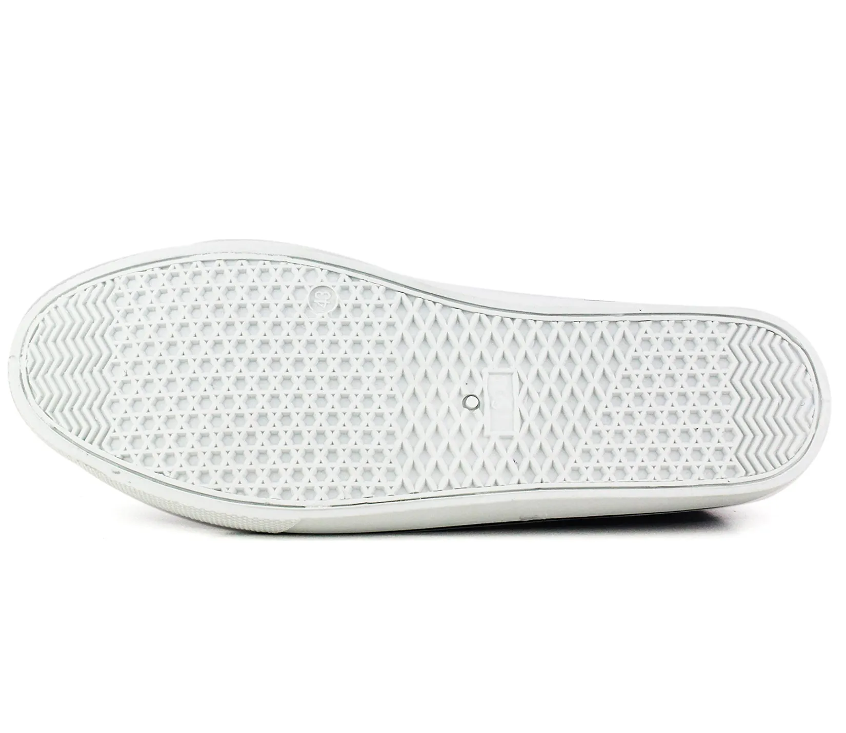 B223953 Mens Canvas Mesh Deck Shoes in Navy