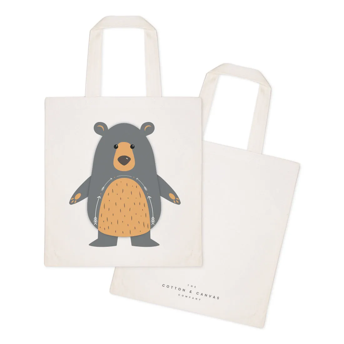 Bear Cotton Canvas Tote Bag by The Cotton & Canvas Co.