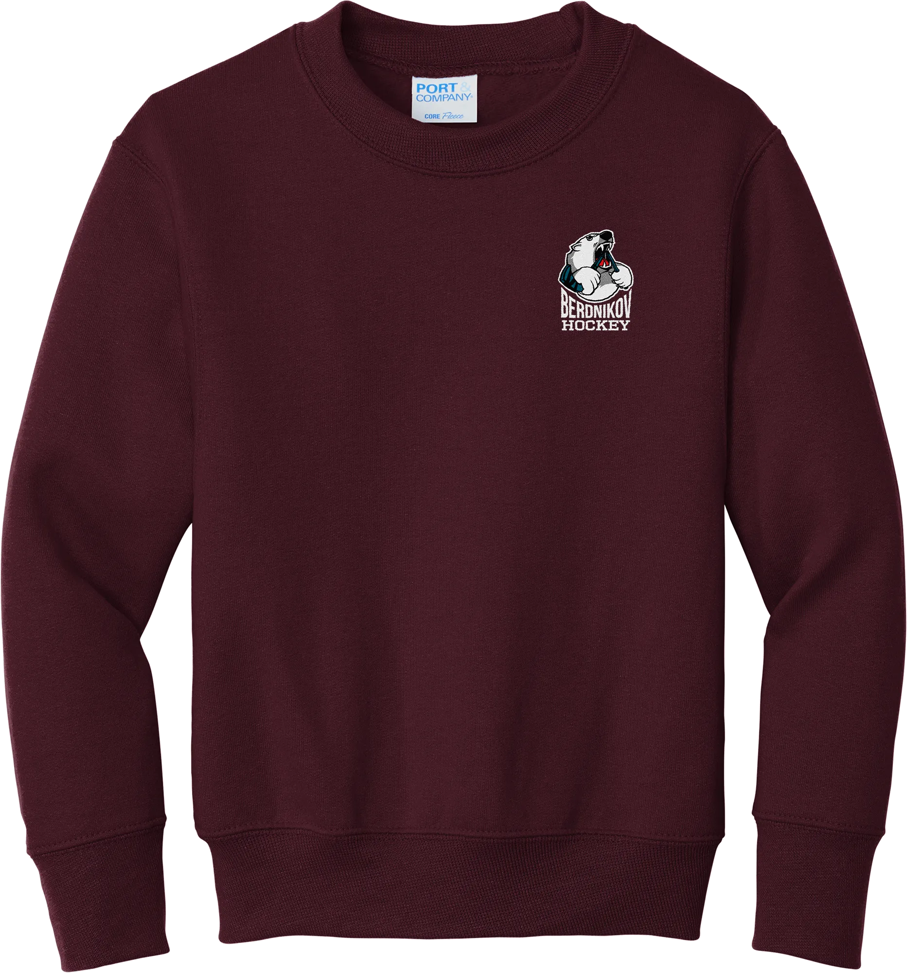 Berdnikov Bears Youth Core Fleece Crewneck Sweatshirt