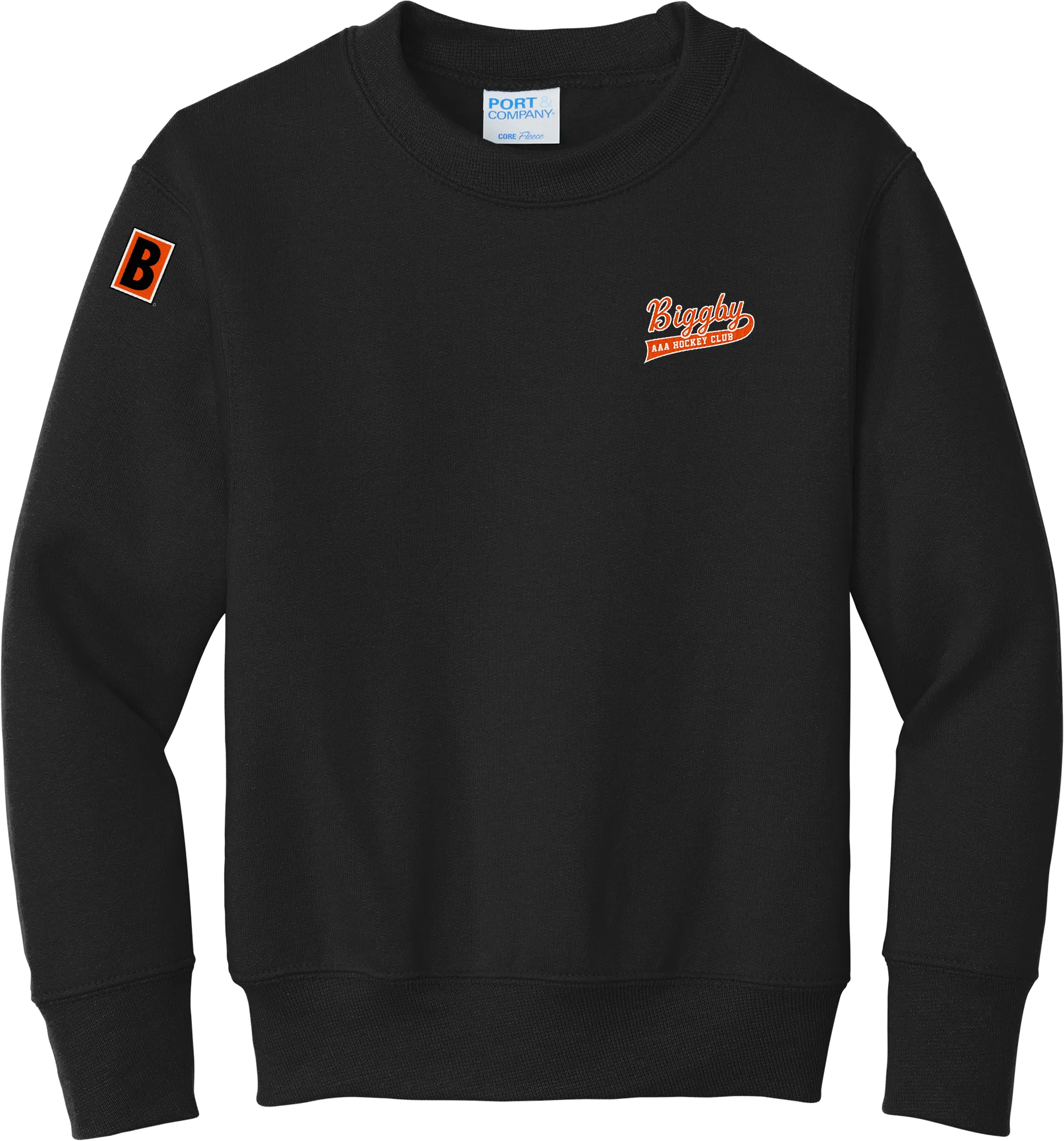Biggby Coffee AAA Youth Core Fleece Crewneck Sweatshirt