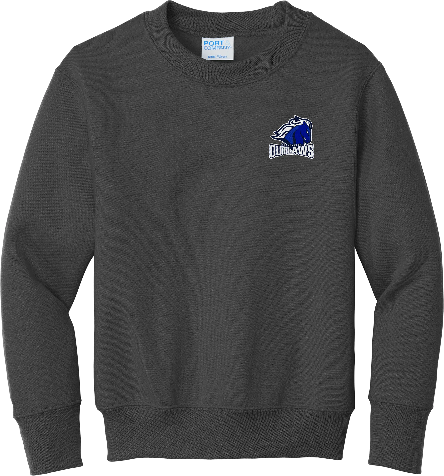 Brandywine Outlaws Youth Core Fleece Crewneck Sweatshirt