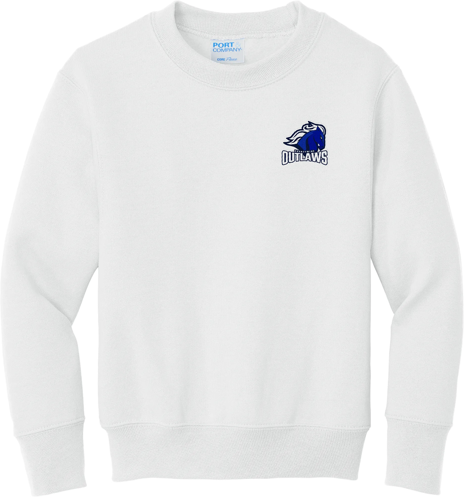 Brandywine Outlaws Youth Core Fleece Crewneck Sweatshirt