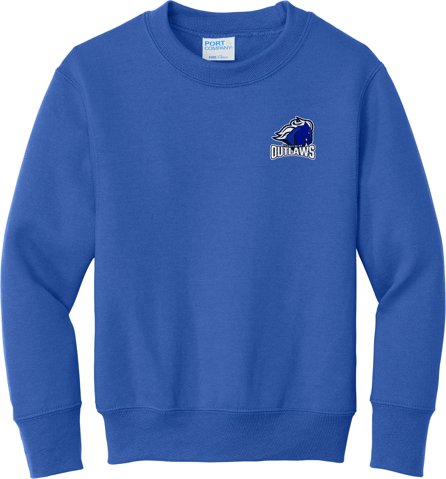 Brandywine Outlaws Youth Core Fleece Crewneck Sweatshirt