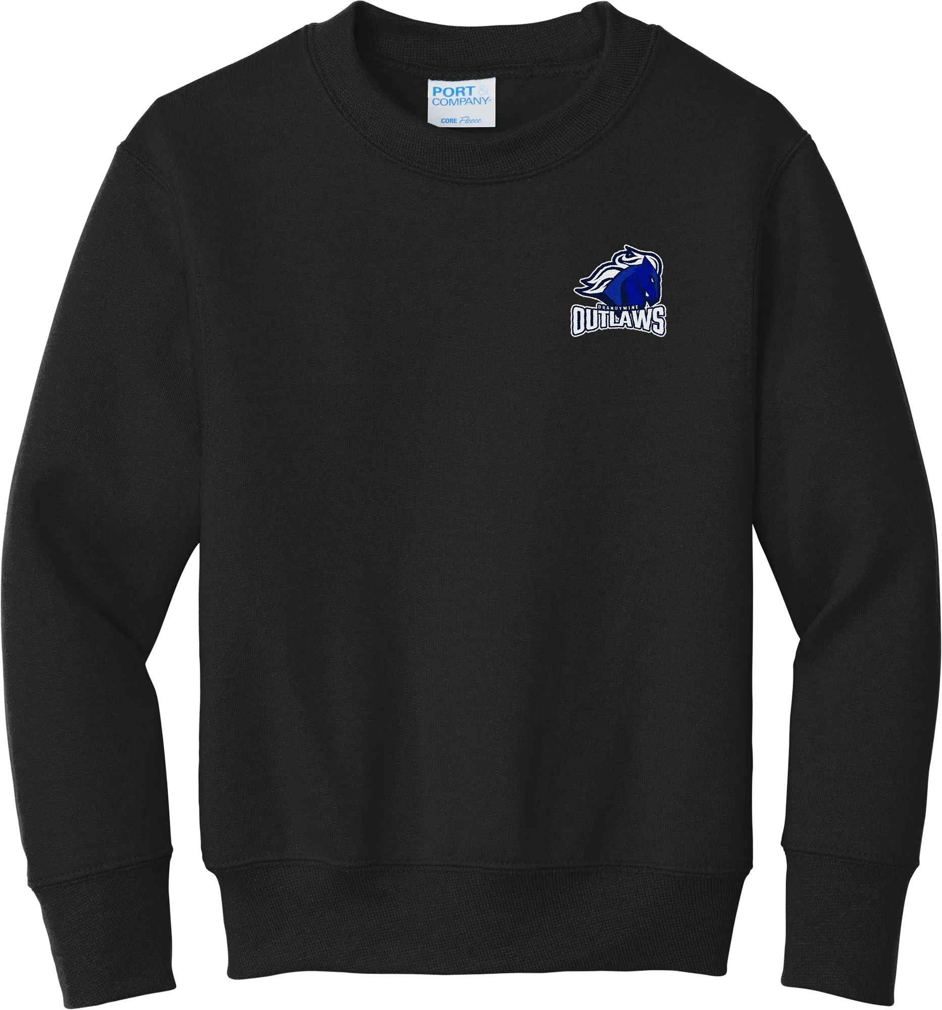 Brandywine Outlaws Youth Core Fleece Crewneck Sweatshirt