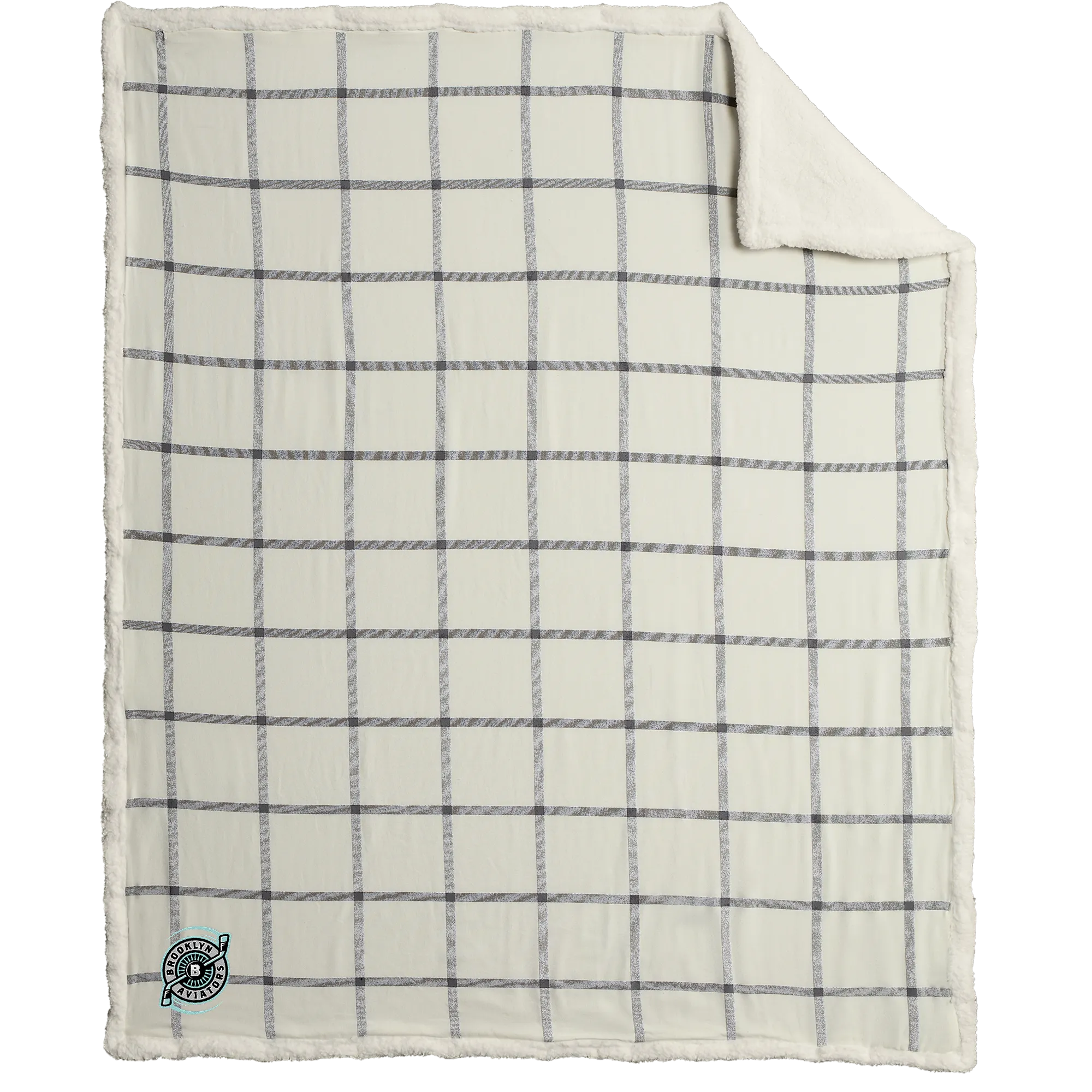 Brooklyn Aviators Flannel Sherpa Blanket