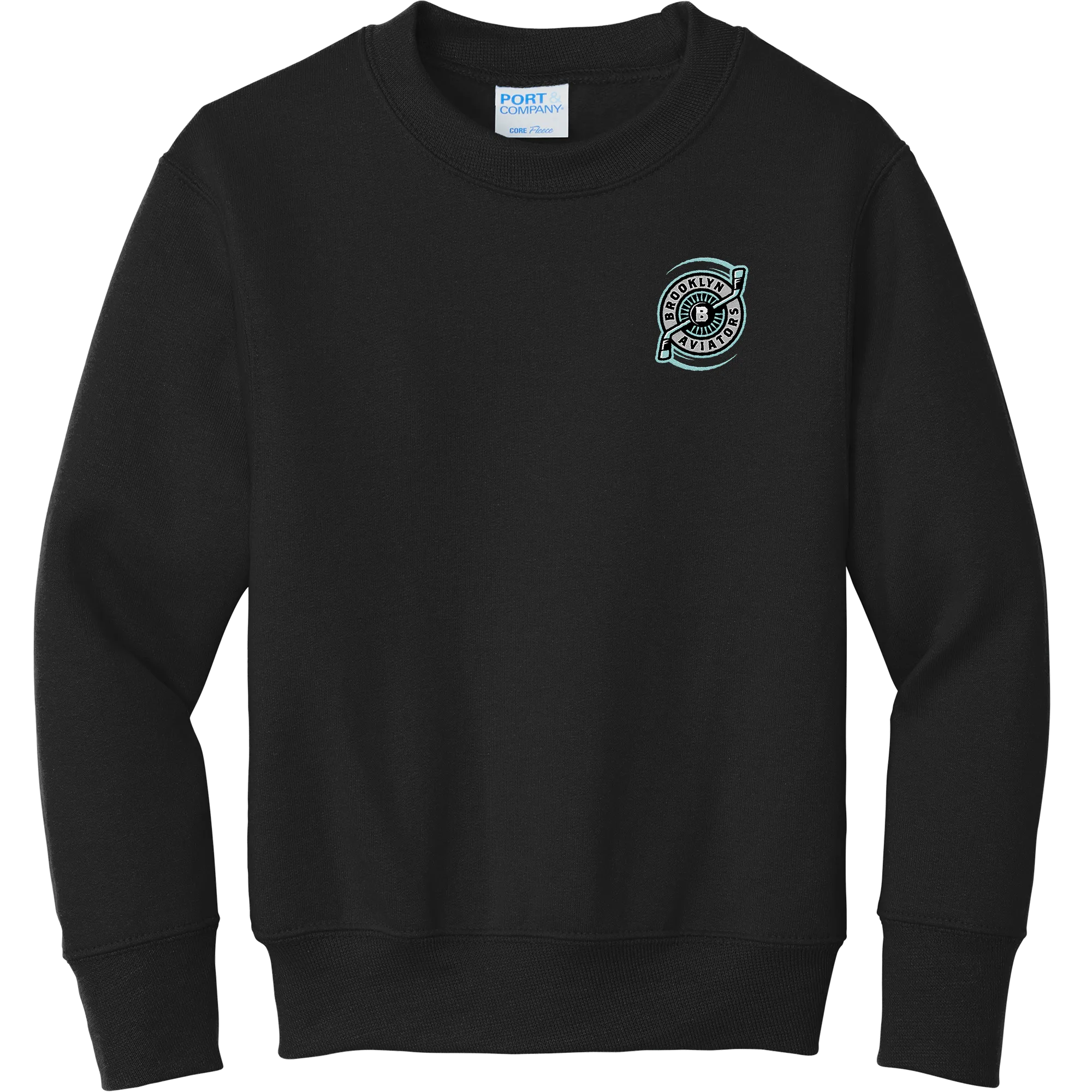 Brooklyn Aviators Youth Core Fleece Crewneck Sweatshirt
