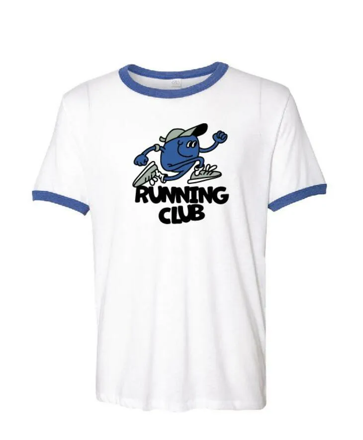 Cartoon Runner Mascot Running Club Cap Shoes PR Shirt