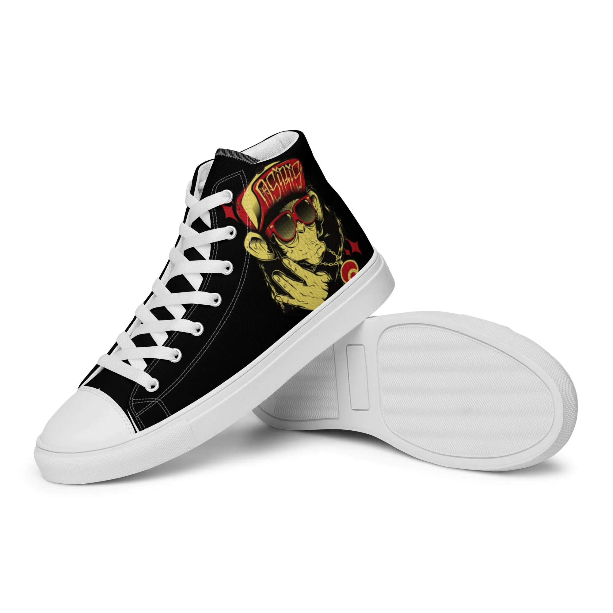 Chump Chimp Men’s high top canvas shoes
