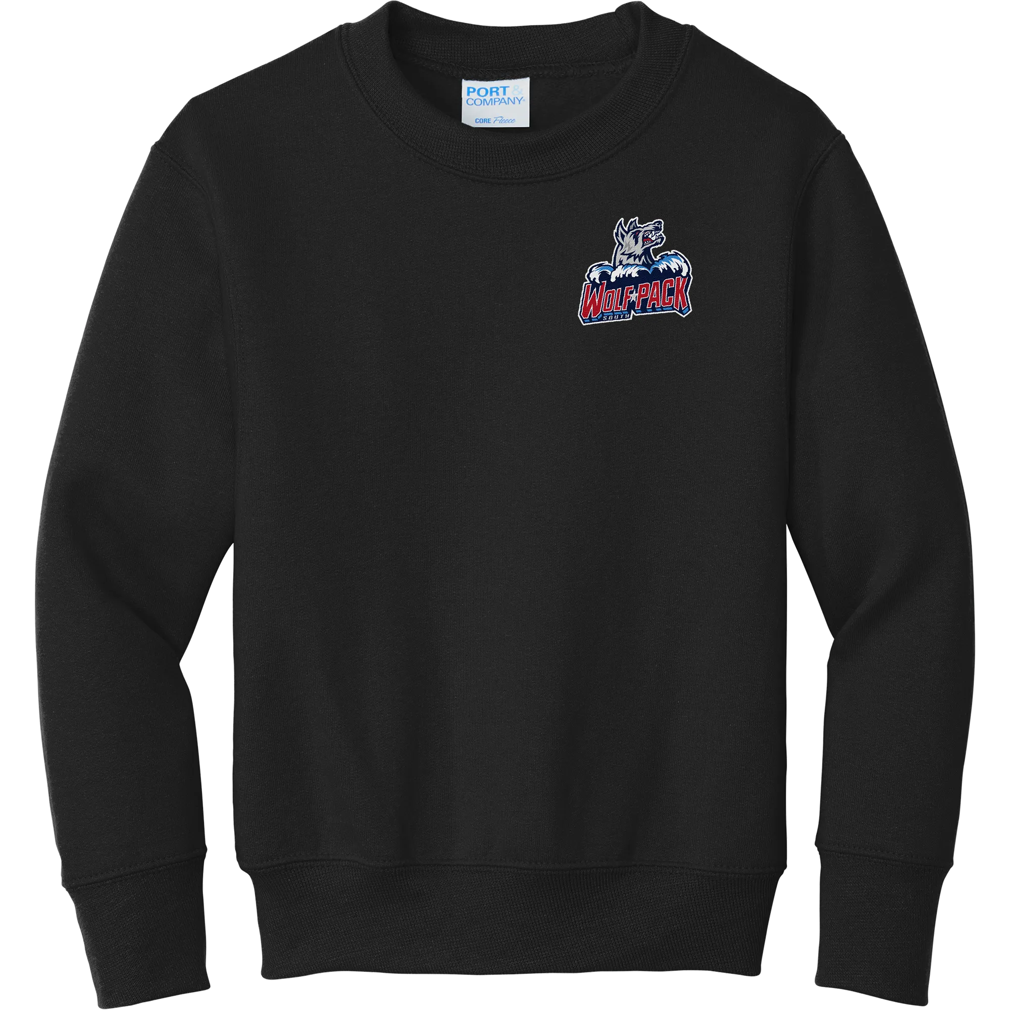 CT Wolfpack South Youth Core Fleece Crewneck Sweatshirt