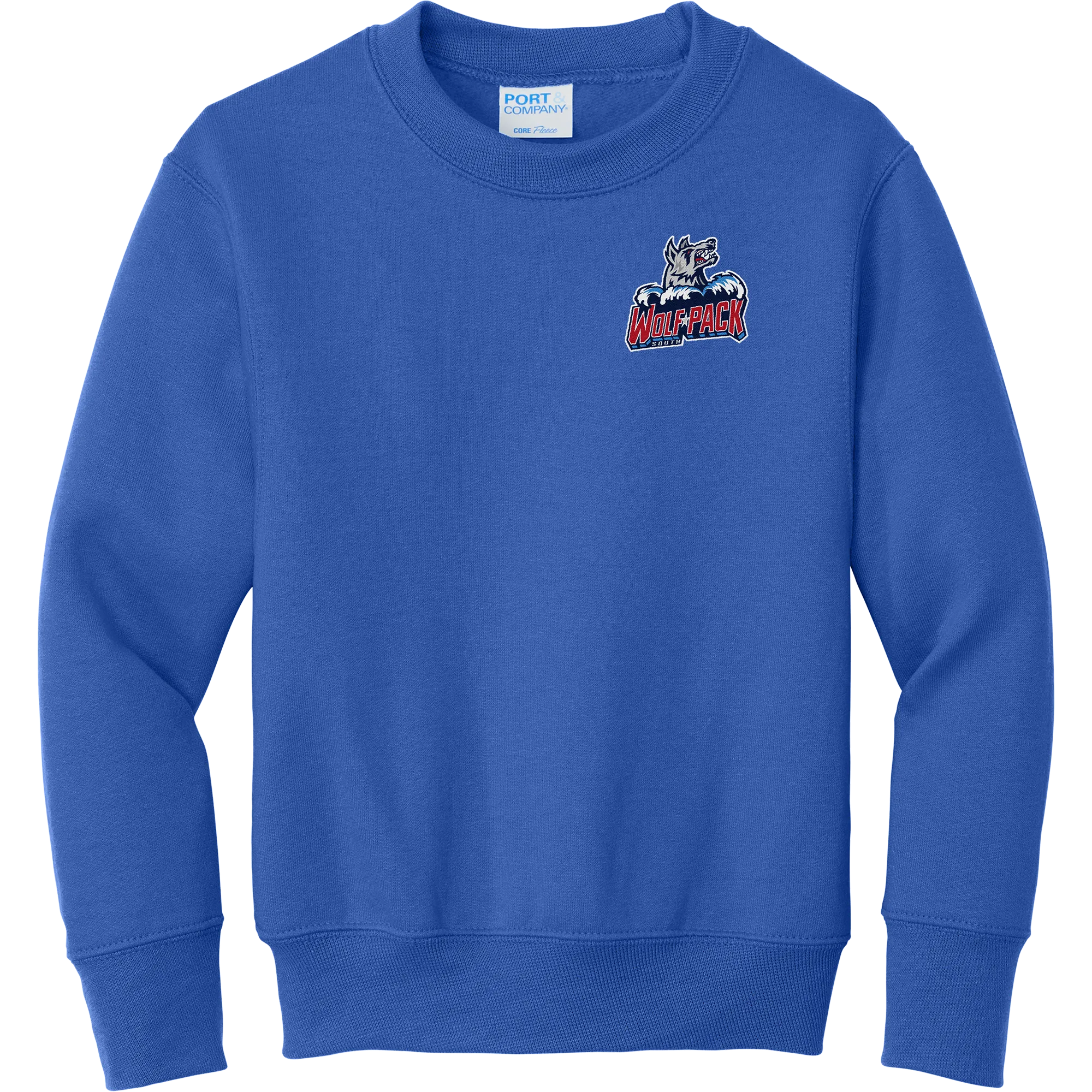 CT Wolfpack South Youth Core Fleece Crewneck Sweatshirt