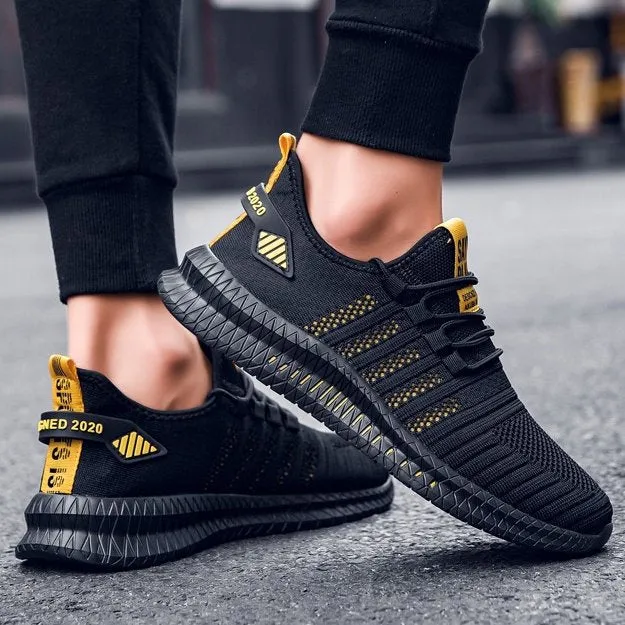 Cuzcare Men Arch Support Sneakers Foldable Rubber Mesh Firm Walking Orthopedic Shoes
