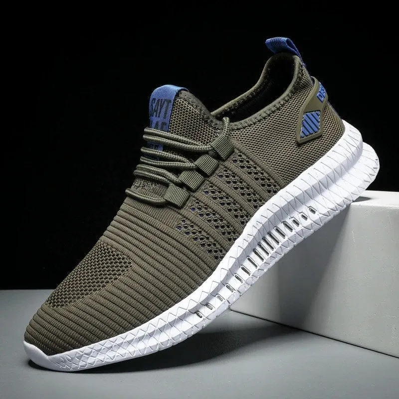 Cuzcare Men Arch Support Sneakers Foldable Rubber Mesh Firm Walking Orthopedic Shoes