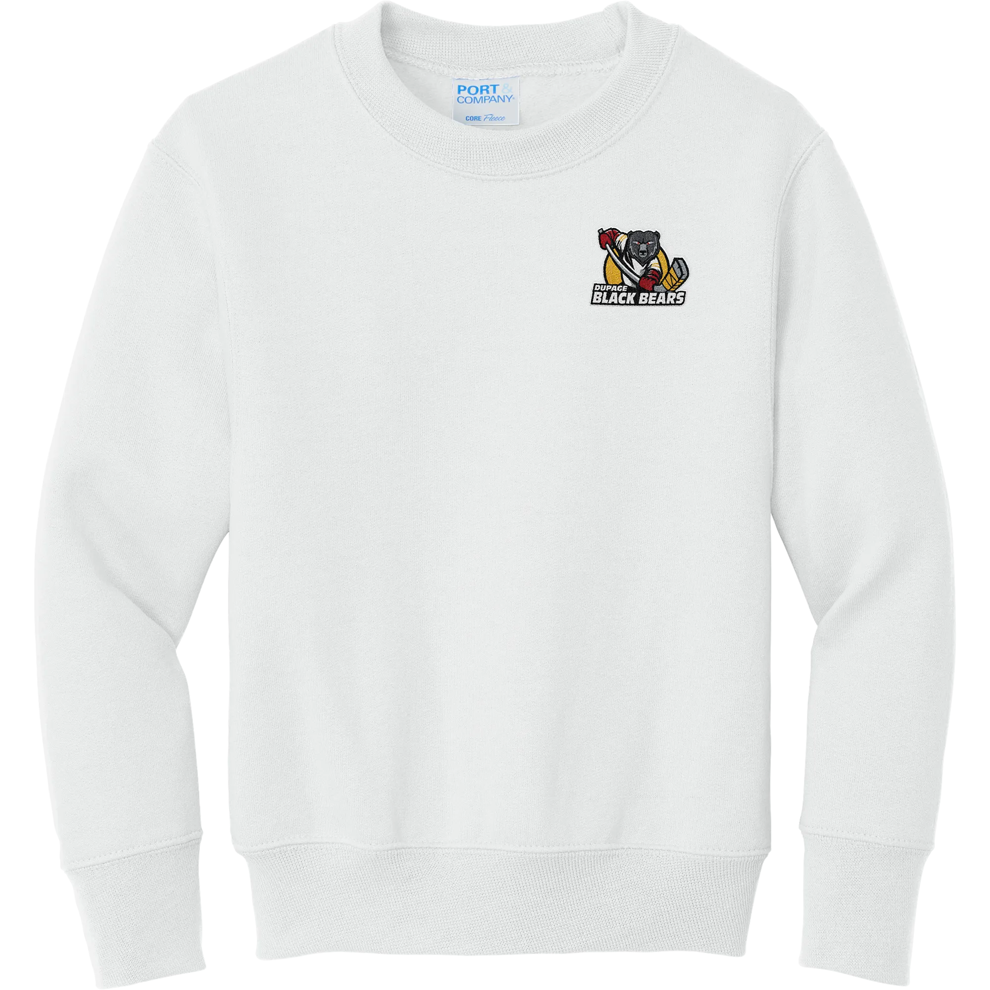 Dupage Black Bears Youth Core Fleece Crewneck Sweatshirt