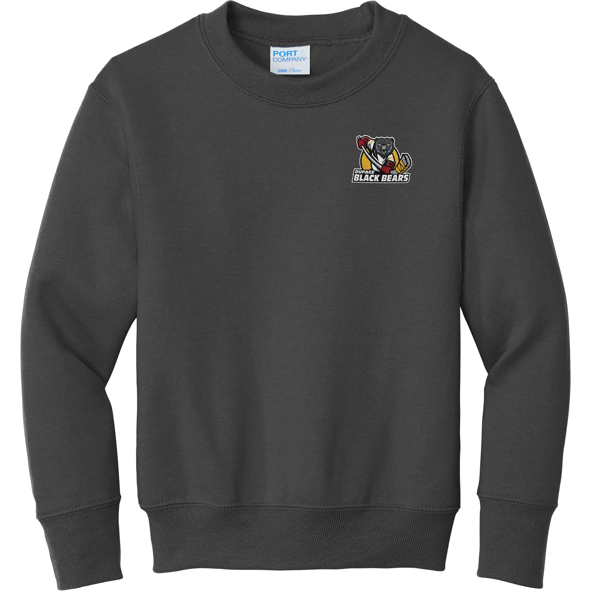 Dupage Black Bears Youth Core Fleece Crewneck Sweatshirt