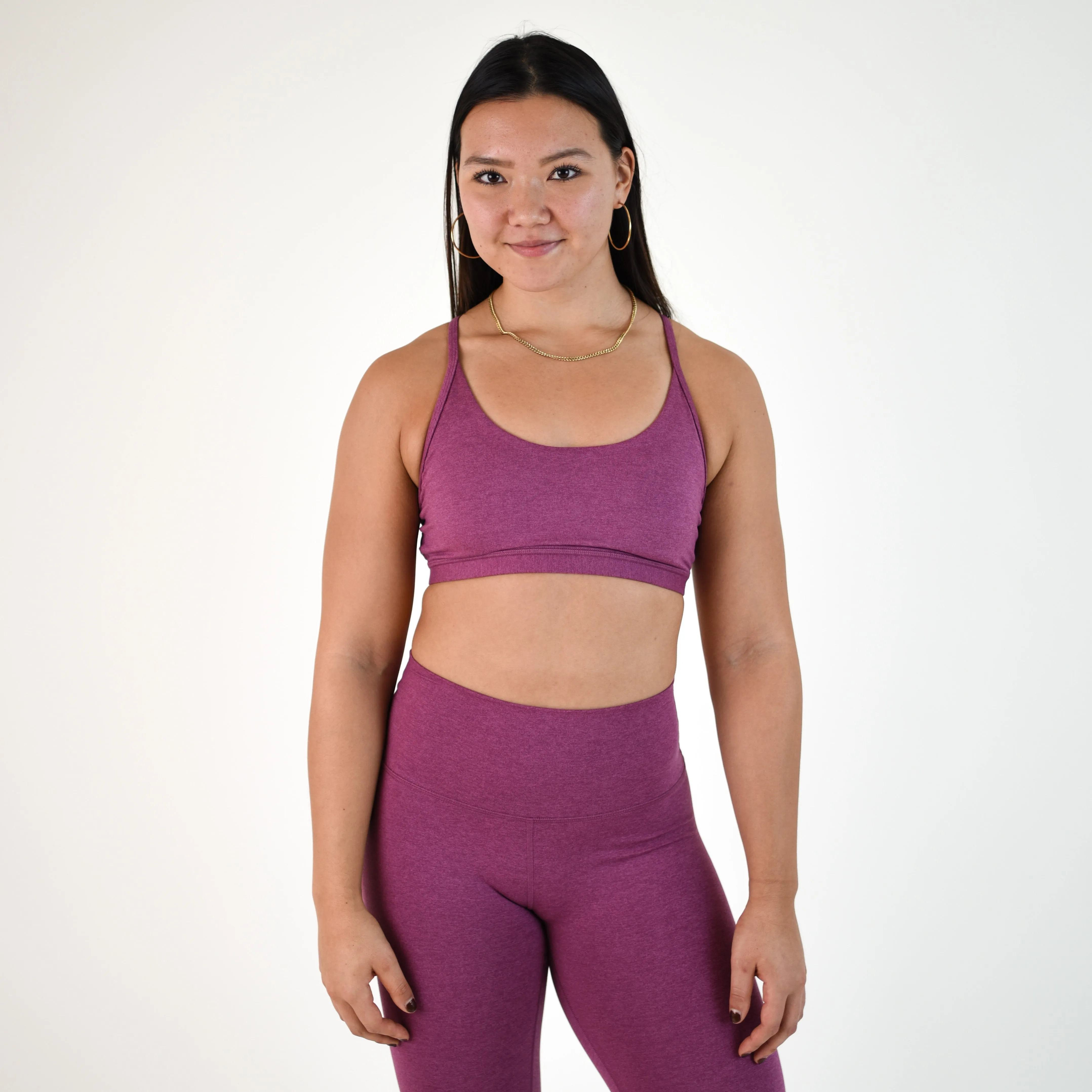 FLEO Cami Sports Bra - Heather Violet Quartz