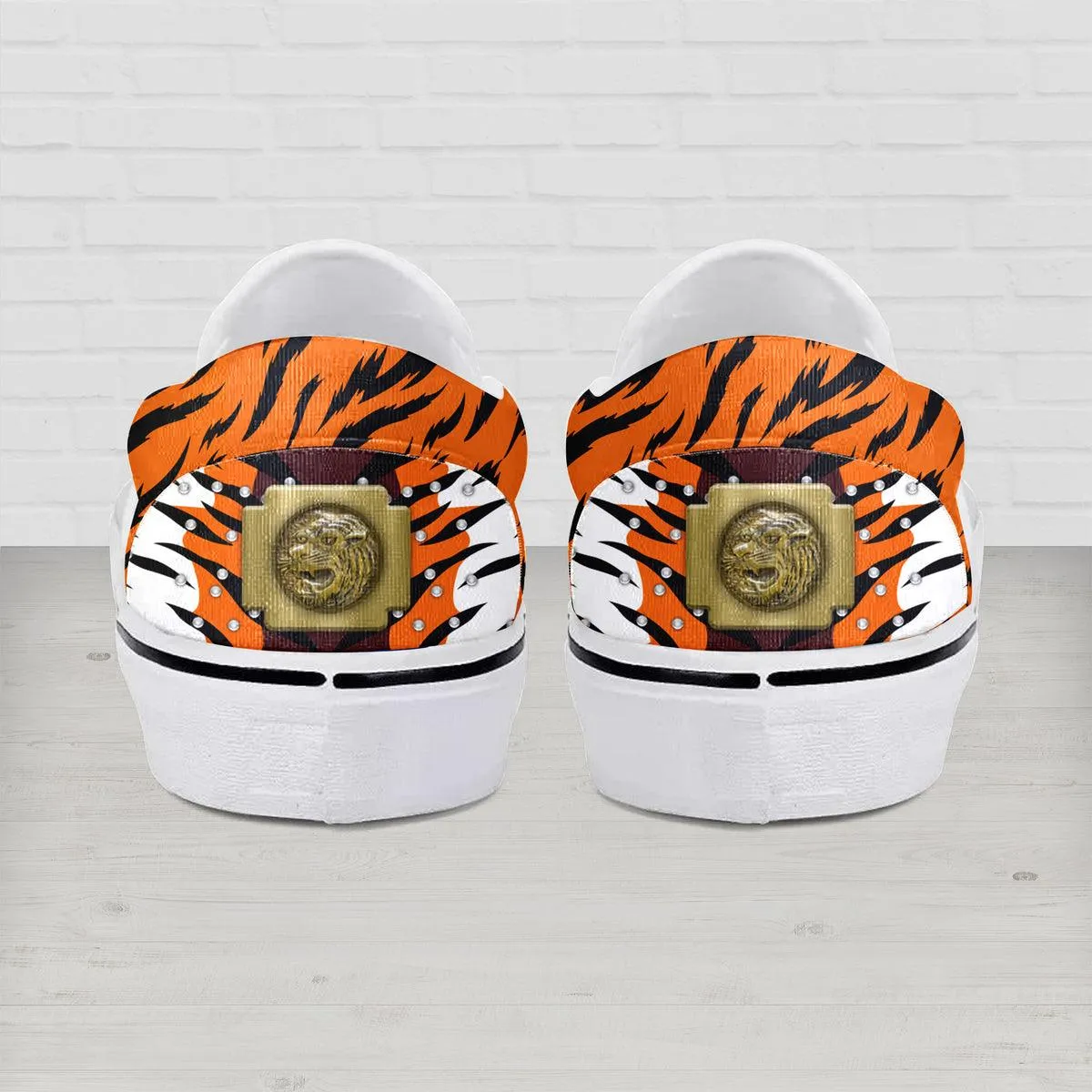 Gearhomie Elvis Tiger Slip On Shoes