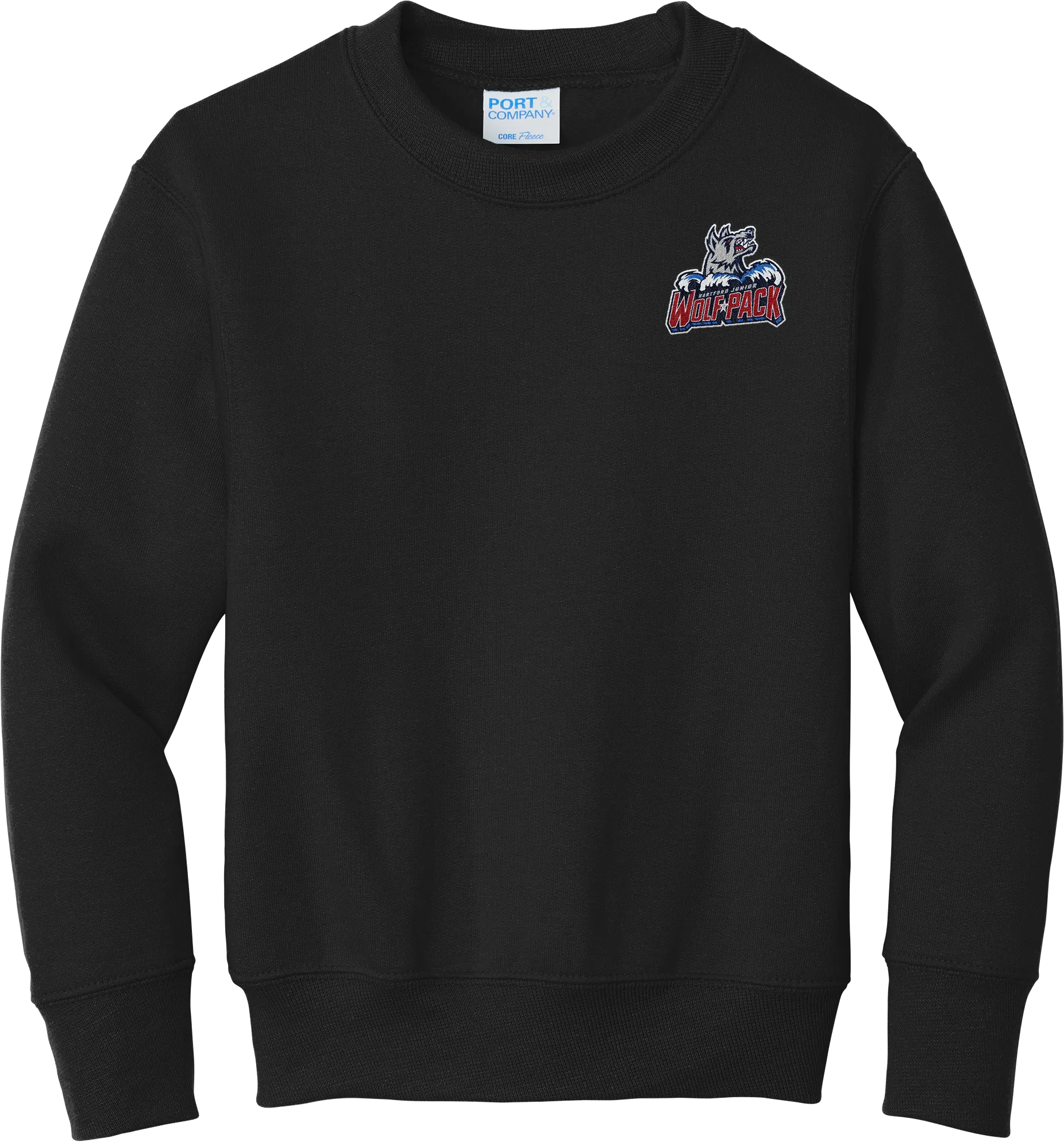 Hartford Jr. Wolfpack Youth Core Fleece Crewneck Sweatshirt