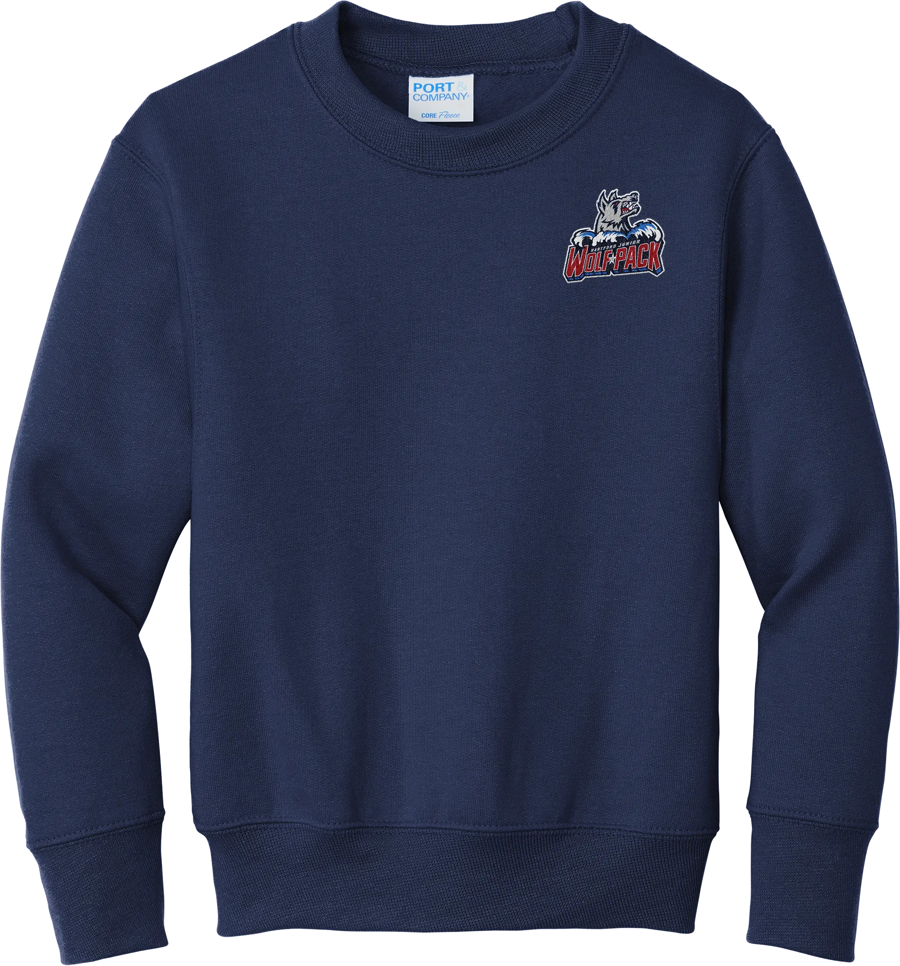Hartford Jr. Wolfpack Youth Core Fleece Crewneck Sweatshirt