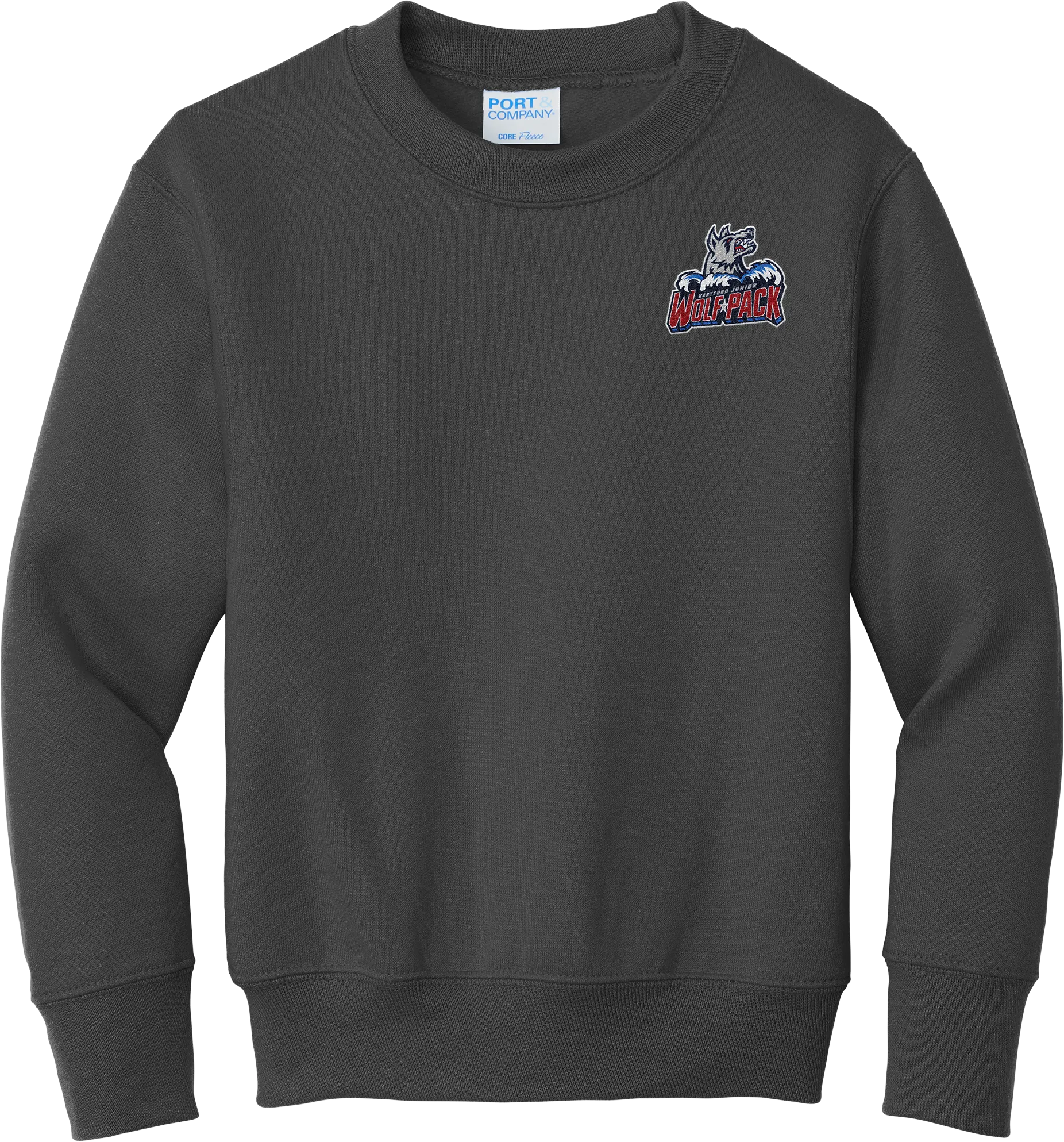 Hartford Jr. Wolfpack Youth Core Fleece Crewneck Sweatshirt