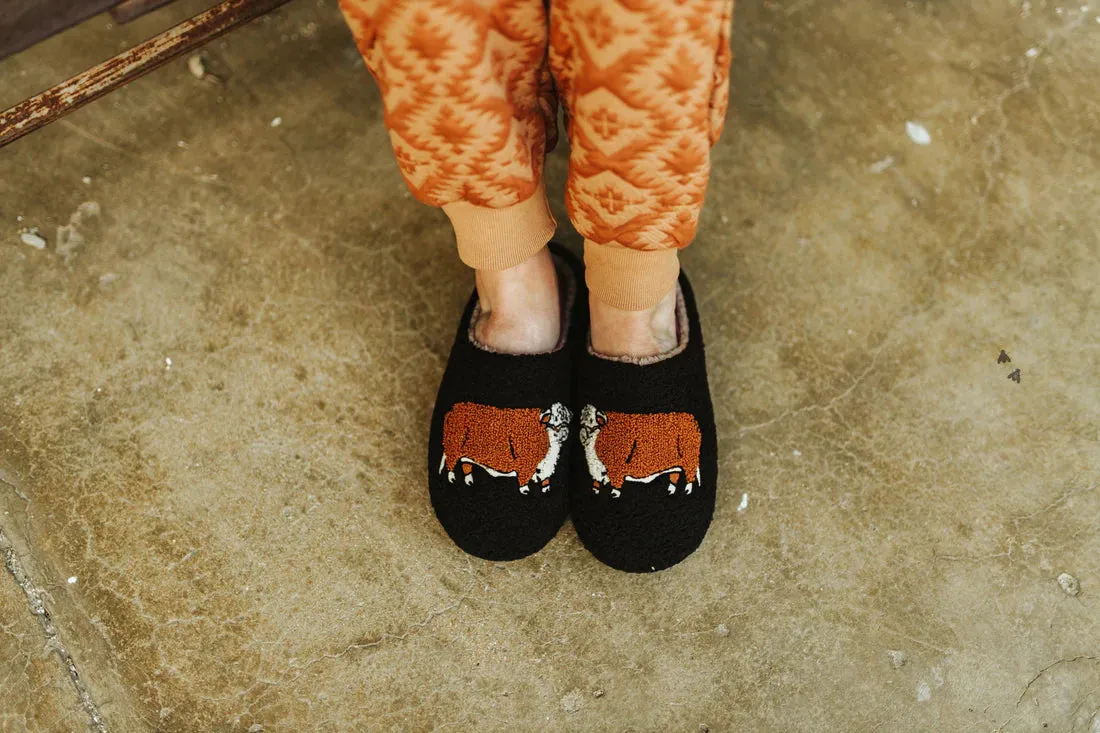 Hereford Sways Black Slipper Slides