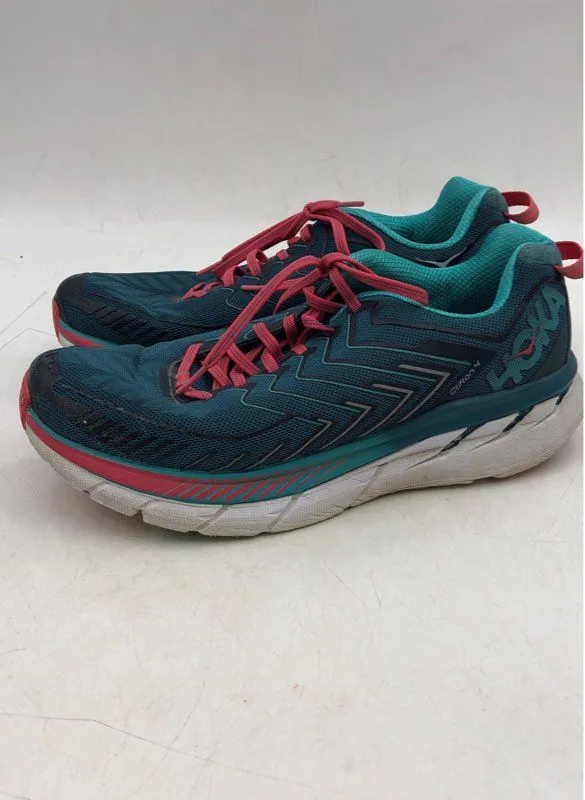 Hoka One One Women's Clifton 4 1016724 BCCM Teal Running Shoes - Size 10