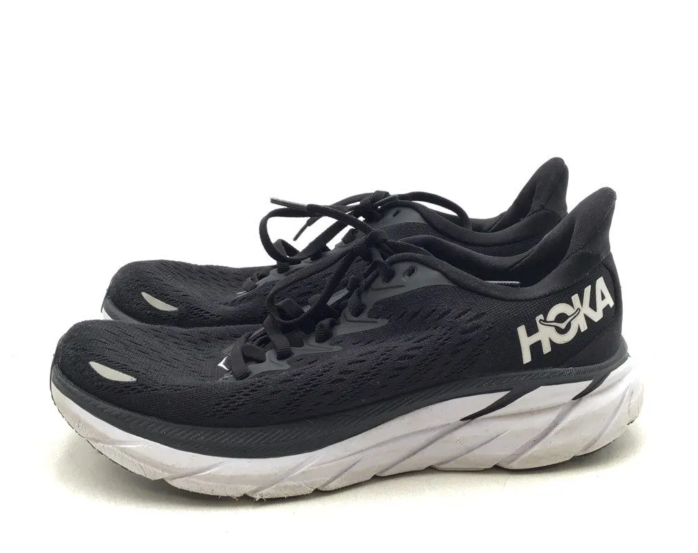 Hoka One One Women's Clifton 8 1119394 Black Low-Top Running Shoes - Size 7B