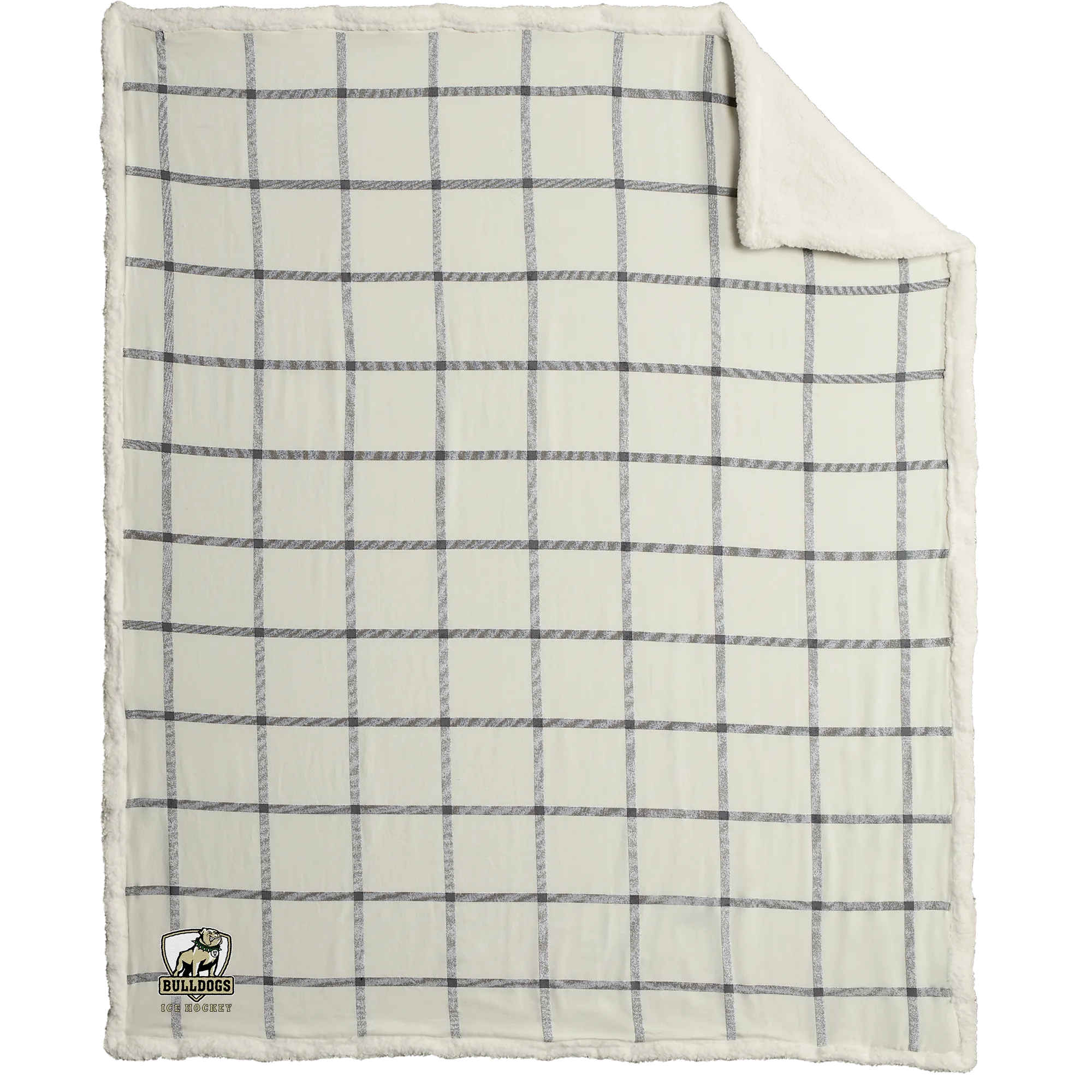 HVM Bulldogs Flannel Sherpa Blanket