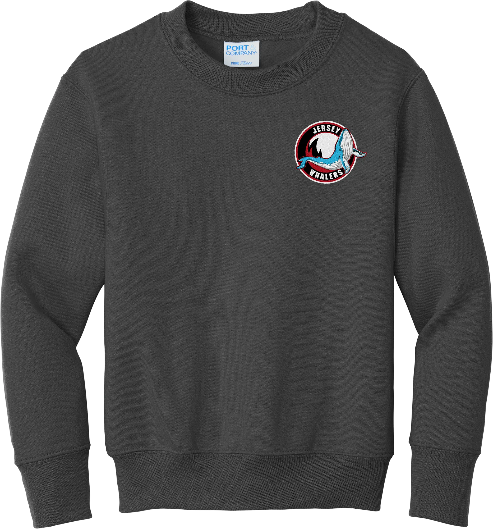 Jersey Shore Whalers Youth Core Fleece Crewneck Sweatshirt