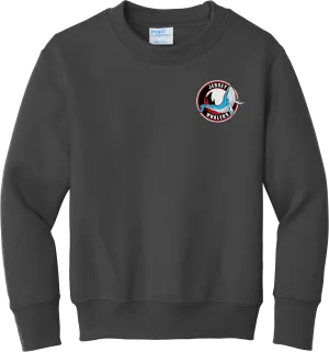Jersey Shore Whalers Youth Core Fleece Crewneck Sweatshirt