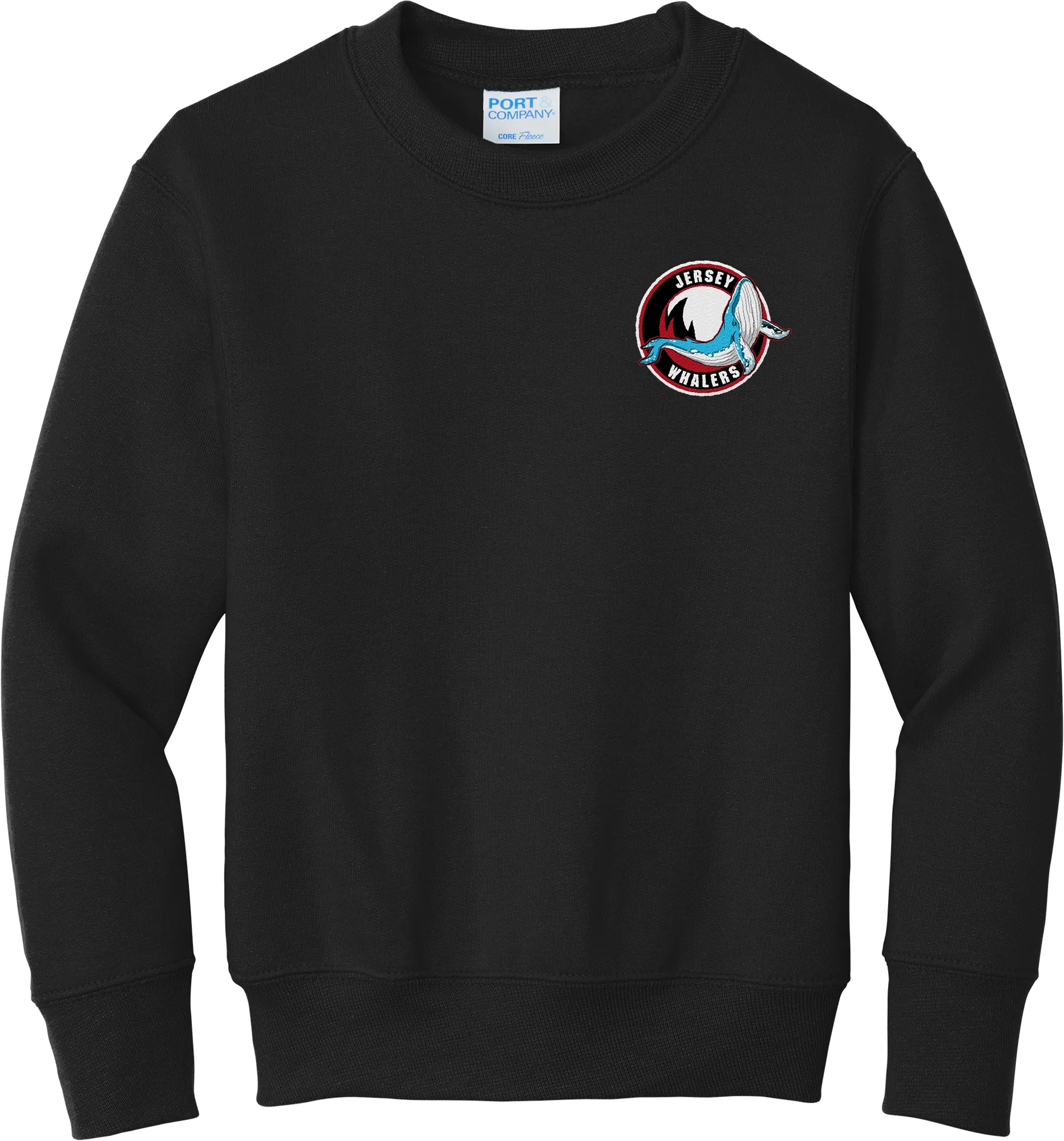 Jersey Shore Whalers Youth Core Fleece Crewneck Sweatshirt