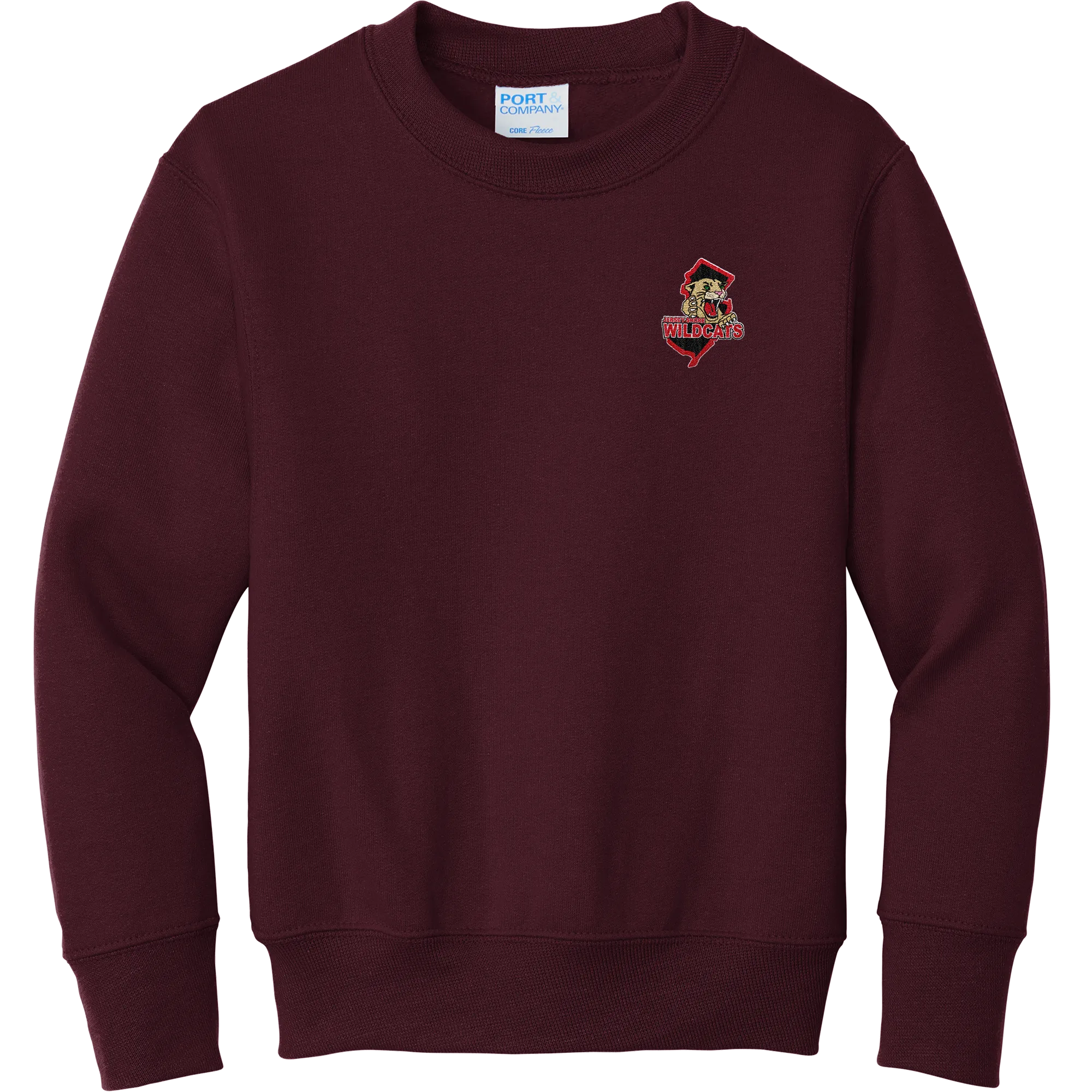 Jersey Shore Wildcats Youth Core Fleece Crewneck Sweatshirt