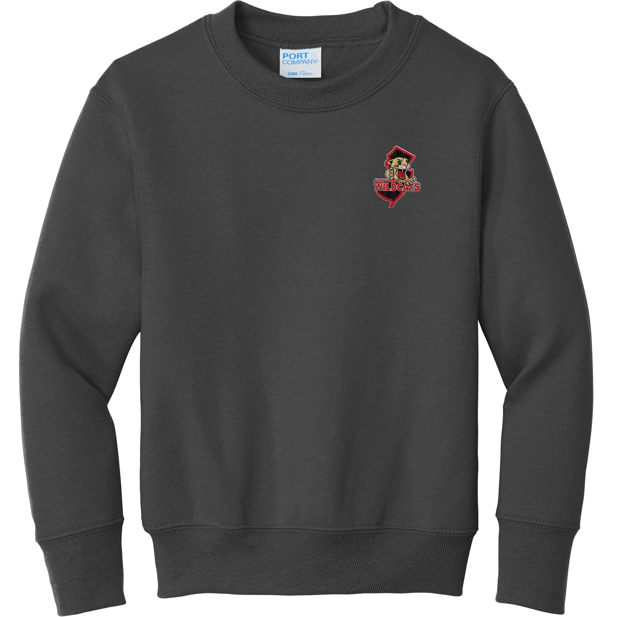 Jersey Shore Wildcats Youth Core Fleece Crewneck Sweatshirt