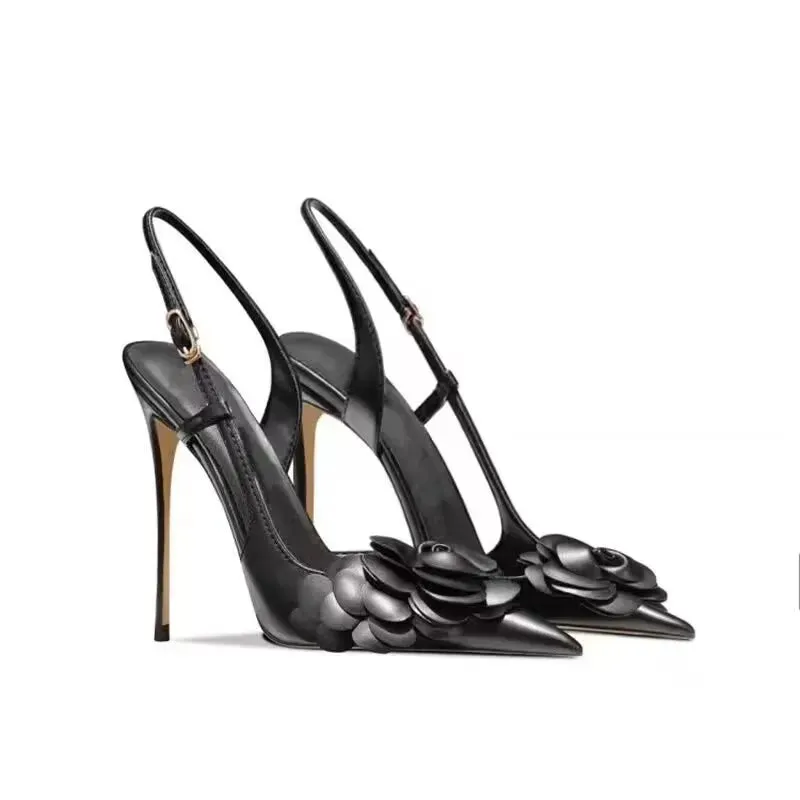 Leather Floral Shoes