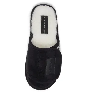 Lucky Brand Boys Slippers - Fuzzy Non Slip Memory Foam House Slippers for Kids - Plush Soft Rubber Sole Bedroom Shoes