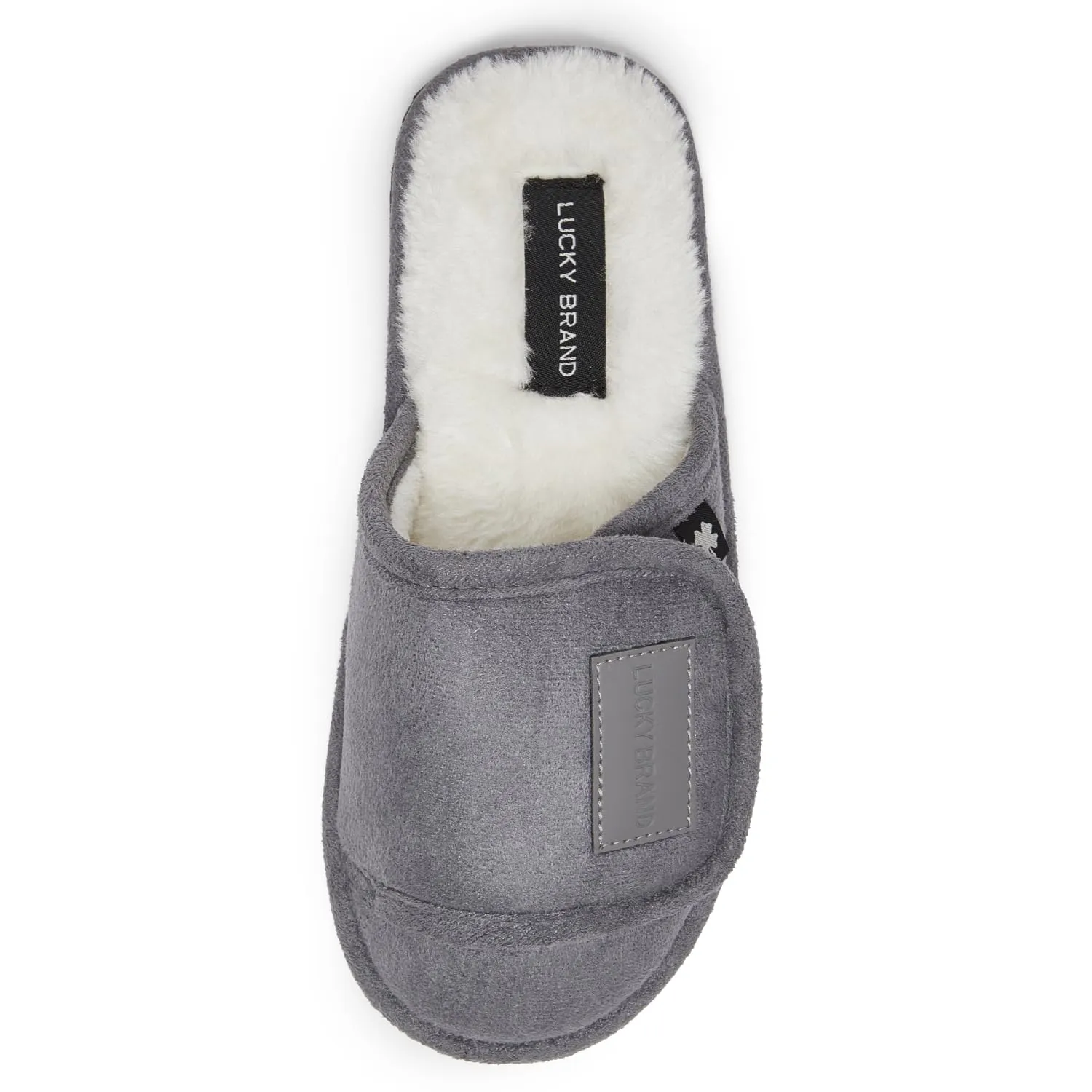 Lucky Brand Boys Slippers - Fuzzy Non Slip Memory Foam House Slippers for Kids - Plush Soft Rubber Sole Bedroom Shoes