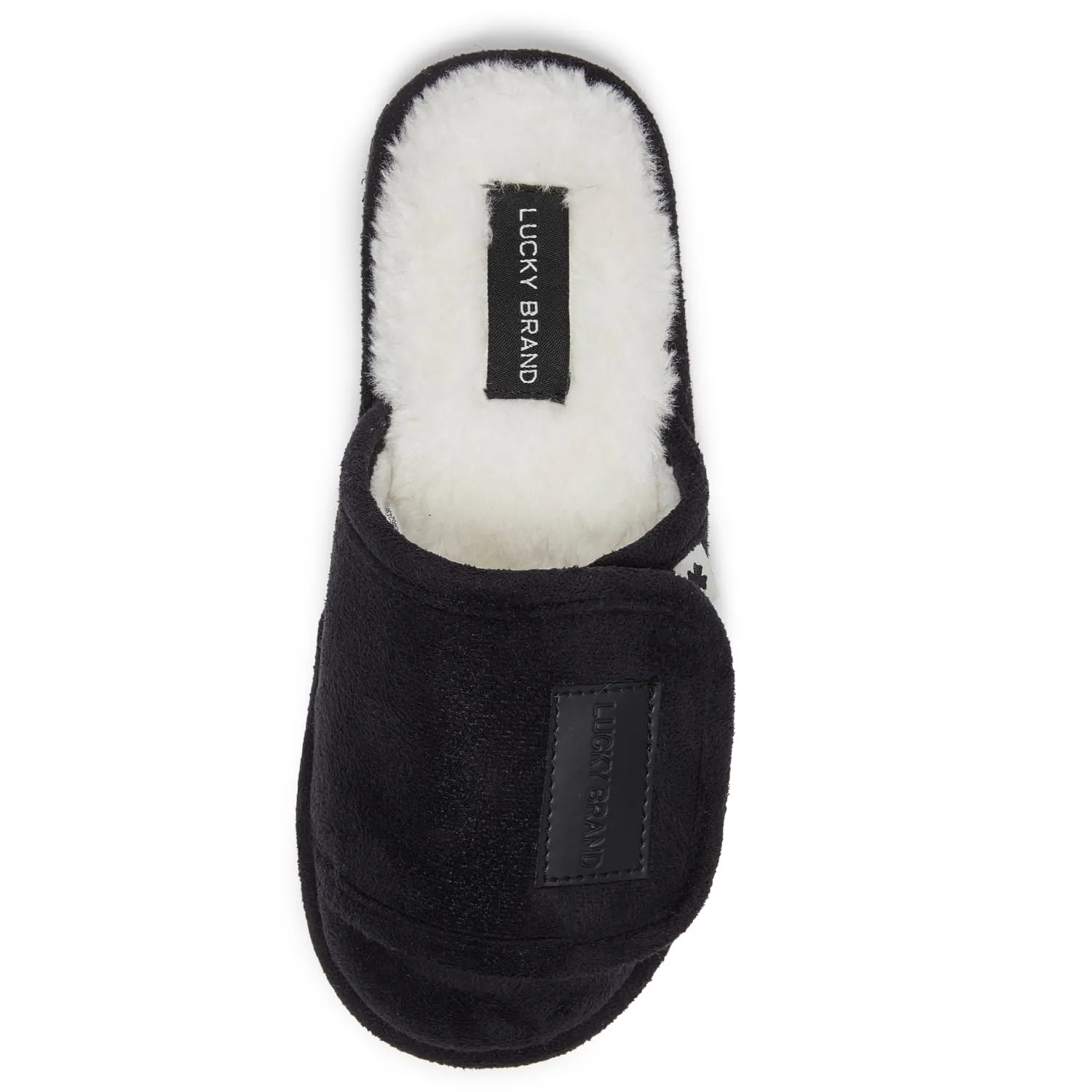 Lucky Brand Boys Slippers - Fuzzy Non Slip Memory Foam House Slippers for Kids - Plush Soft Rubber Sole Bedroom Shoes