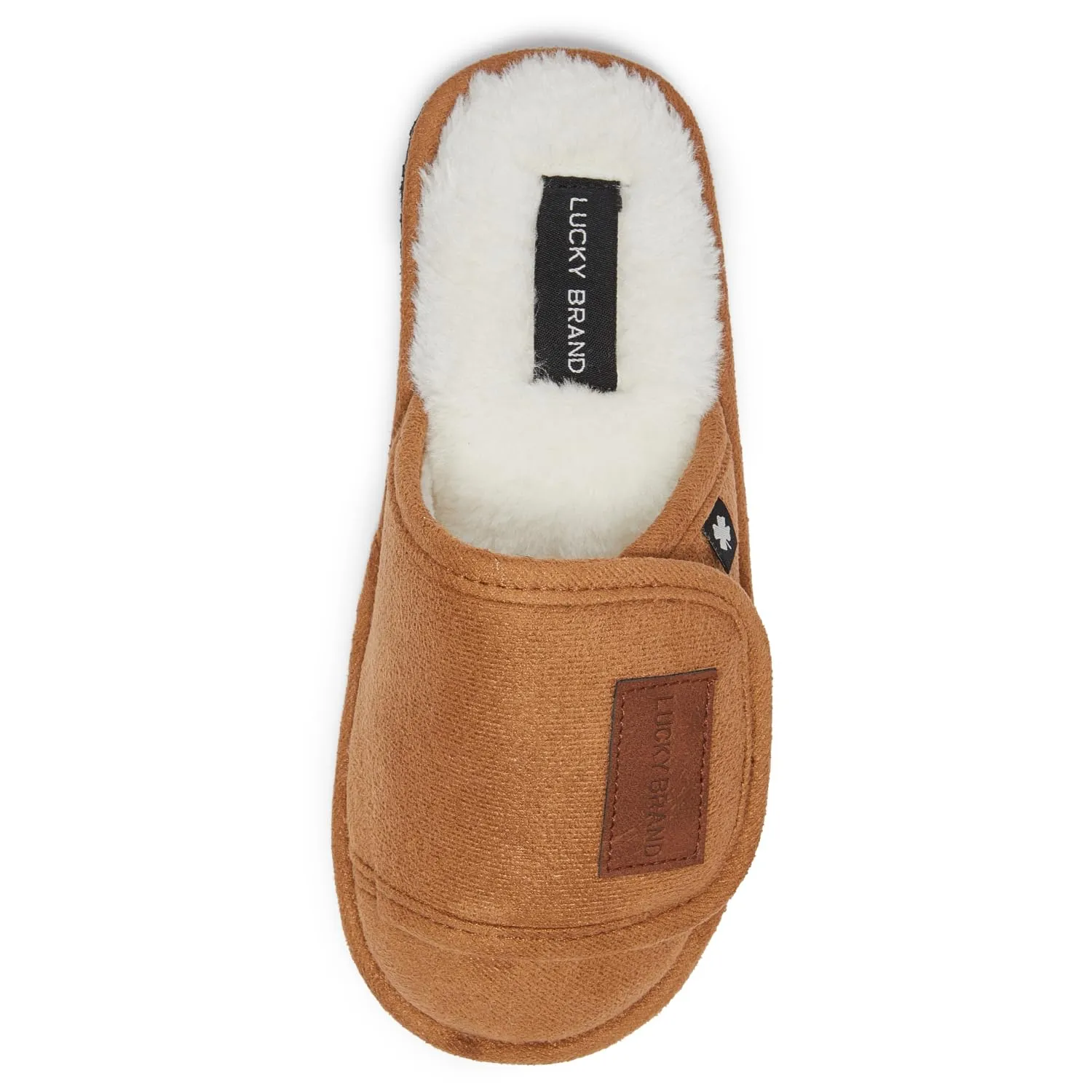 Lucky Brand Boys Slippers - Fuzzy Non Slip Memory Foam House Slippers for Kids - Plush Soft Rubber Sole Bedroom Shoes