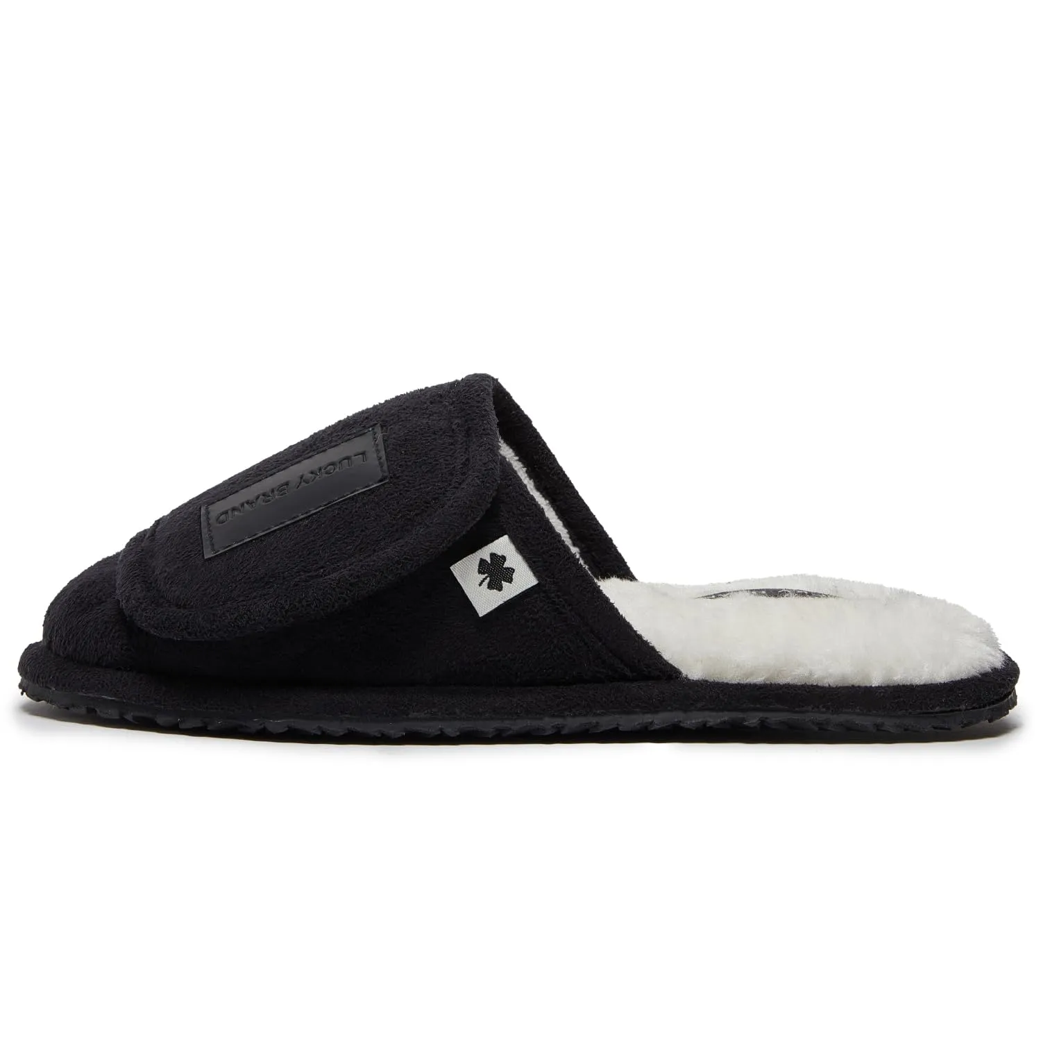 Lucky Brand Boys Slippers - Fuzzy Non Slip Memory Foam House Slippers for Kids - Plush Soft Rubber Sole Bedroom Shoes