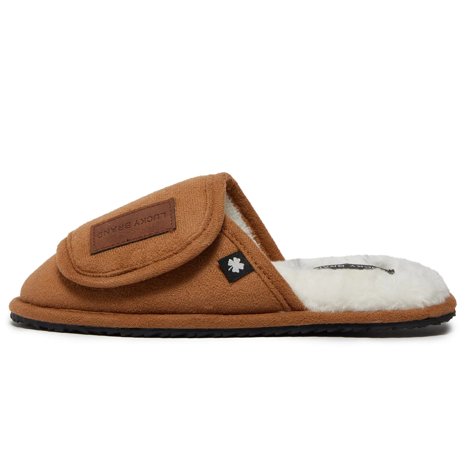 Lucky Brand Boys Slippers - Fuzzy Non Slip Memory Foam House Slippers for Kids - Plush Soft Rubber Sole Bedroom Shoes