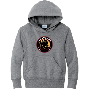 Maryland Black Bears Youth Core Fleece Pullover Hooded Sweatshirt