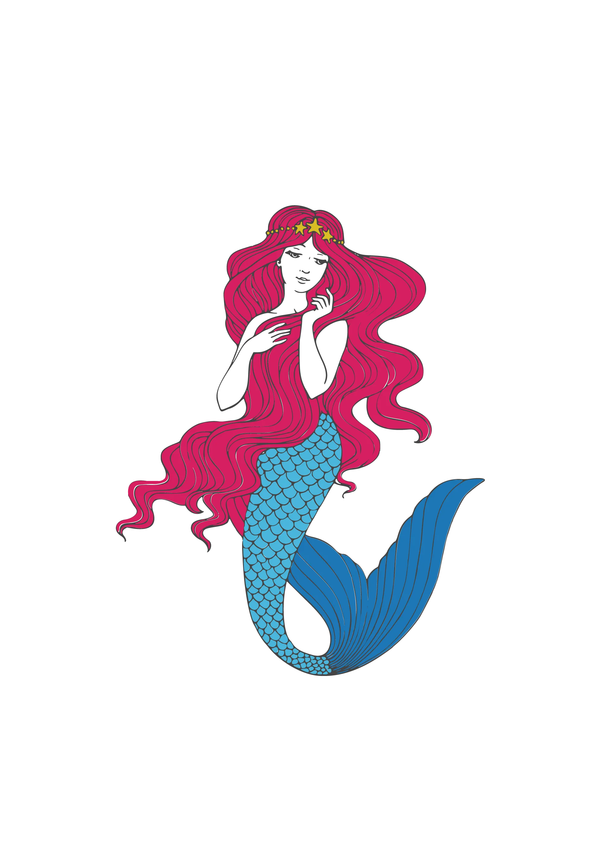 【MEMBER ONLY】HTVRONT Free SVG File for Download - Glitter mermaid