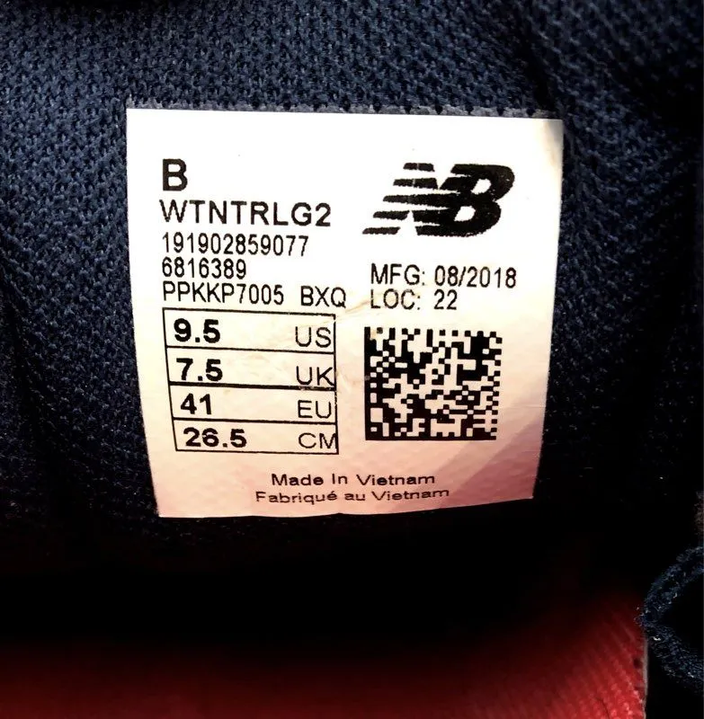 New Balance Women's Nitrel v2 WTNTRLG2 Blue Low-Top Running Shoes - Size 9.5