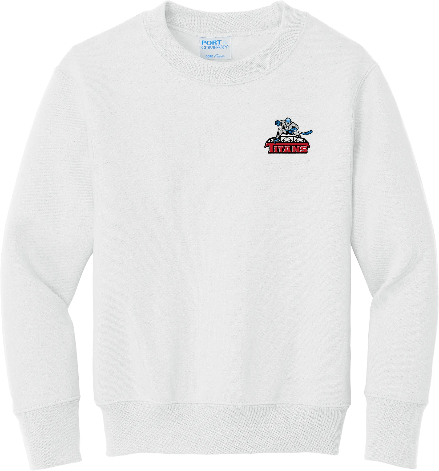 NJ Titans Youth Core Fleece Crewneck Sweatshirt