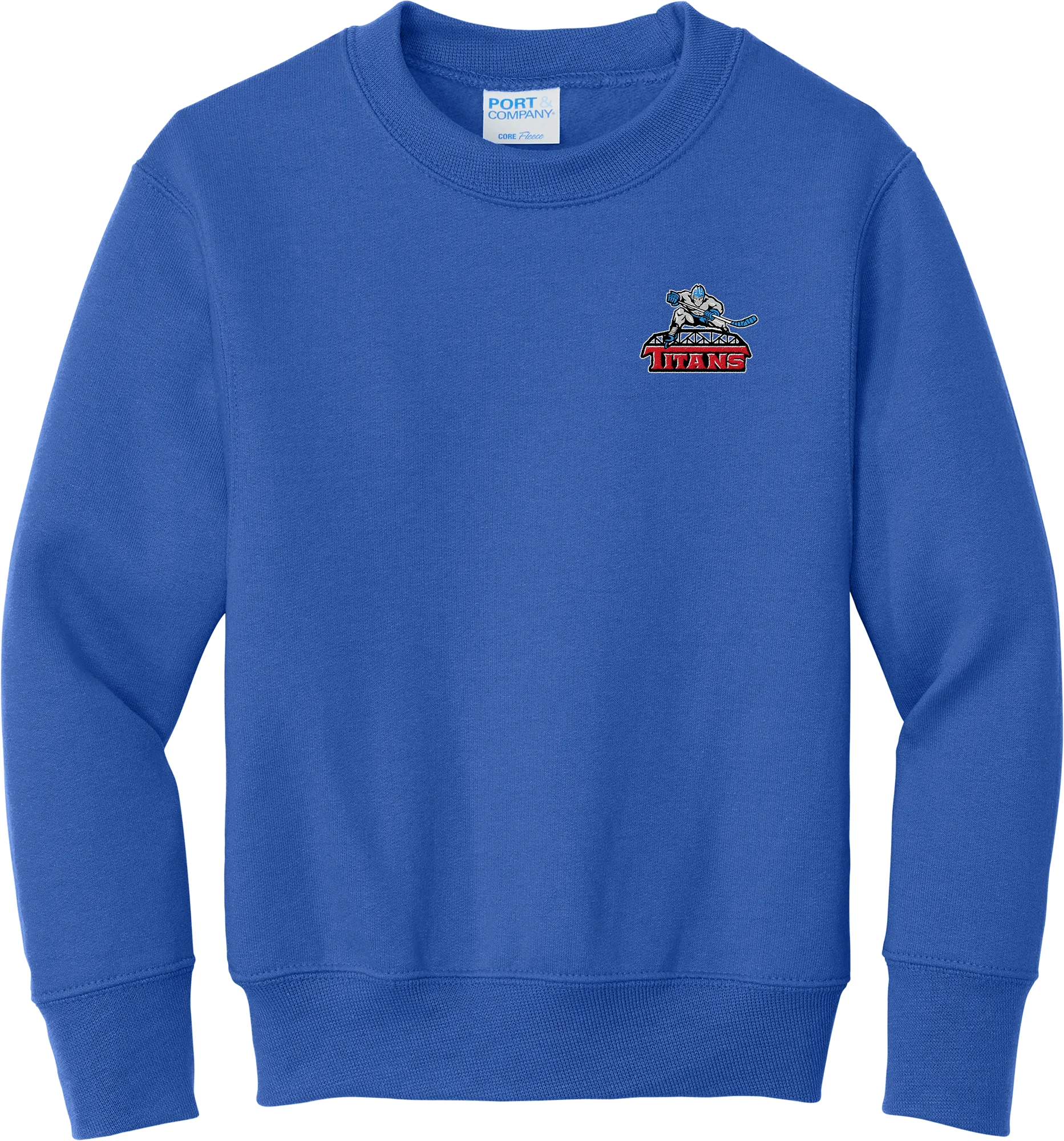NJ Titans Youth Core Fleece Crewneck Sweatshirt