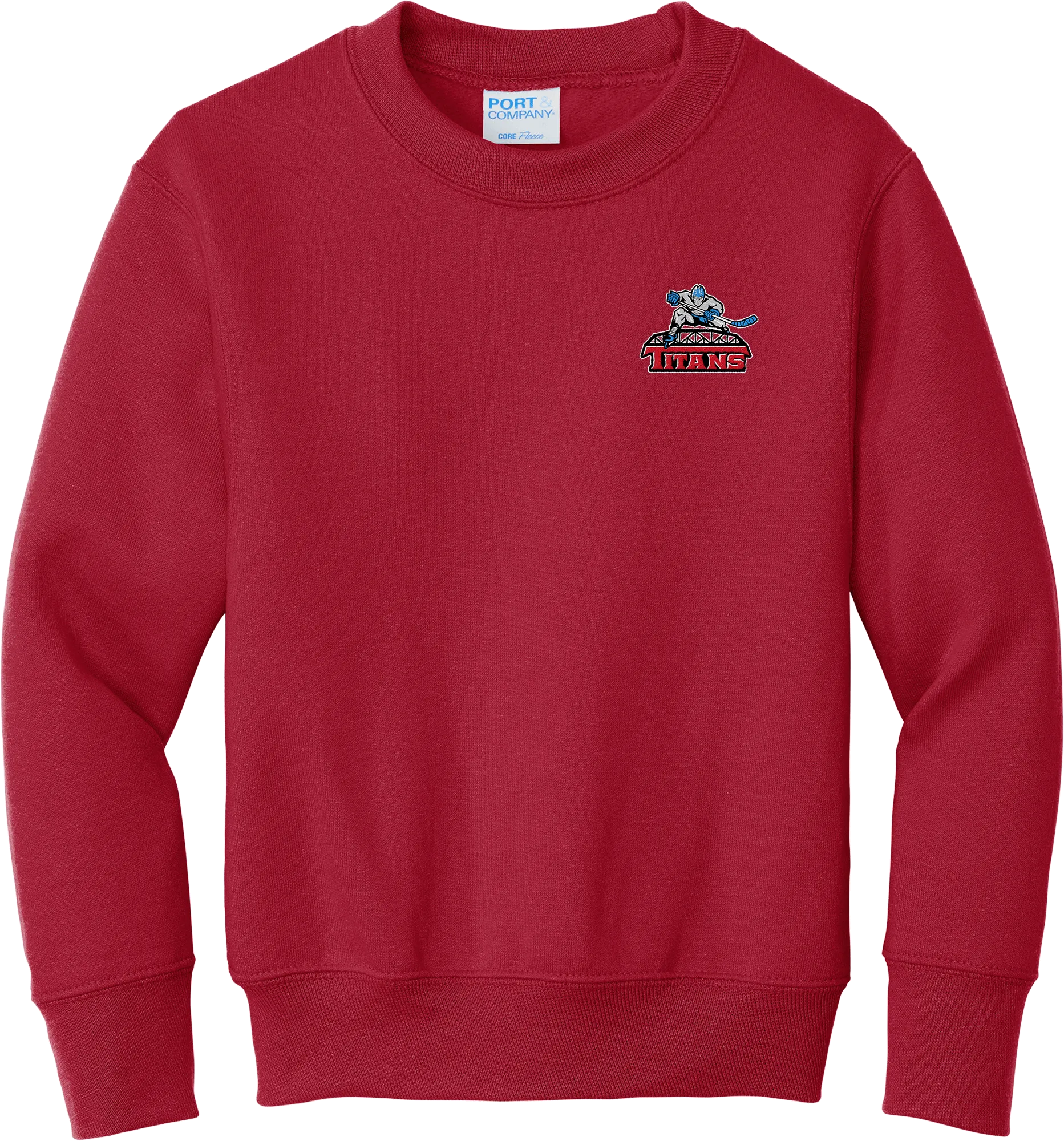 NJ Titans Youth Core Fleece Crewneck Sweatshirt