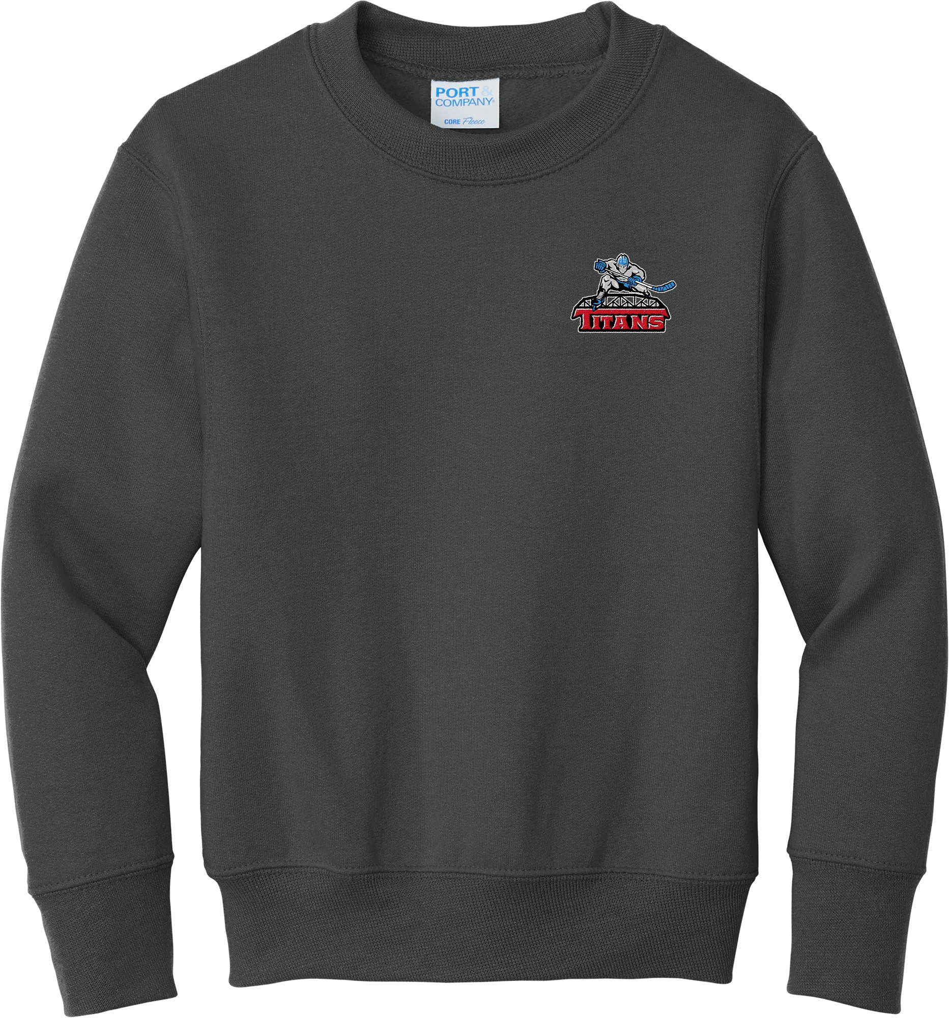 NJ Titans Youth Core Fleece Crewneck Sweatshirt