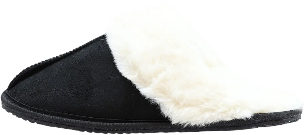 Norty Women's Mule Clog Slippers with Soft Plush Lining and Indoor Outdoor Sole