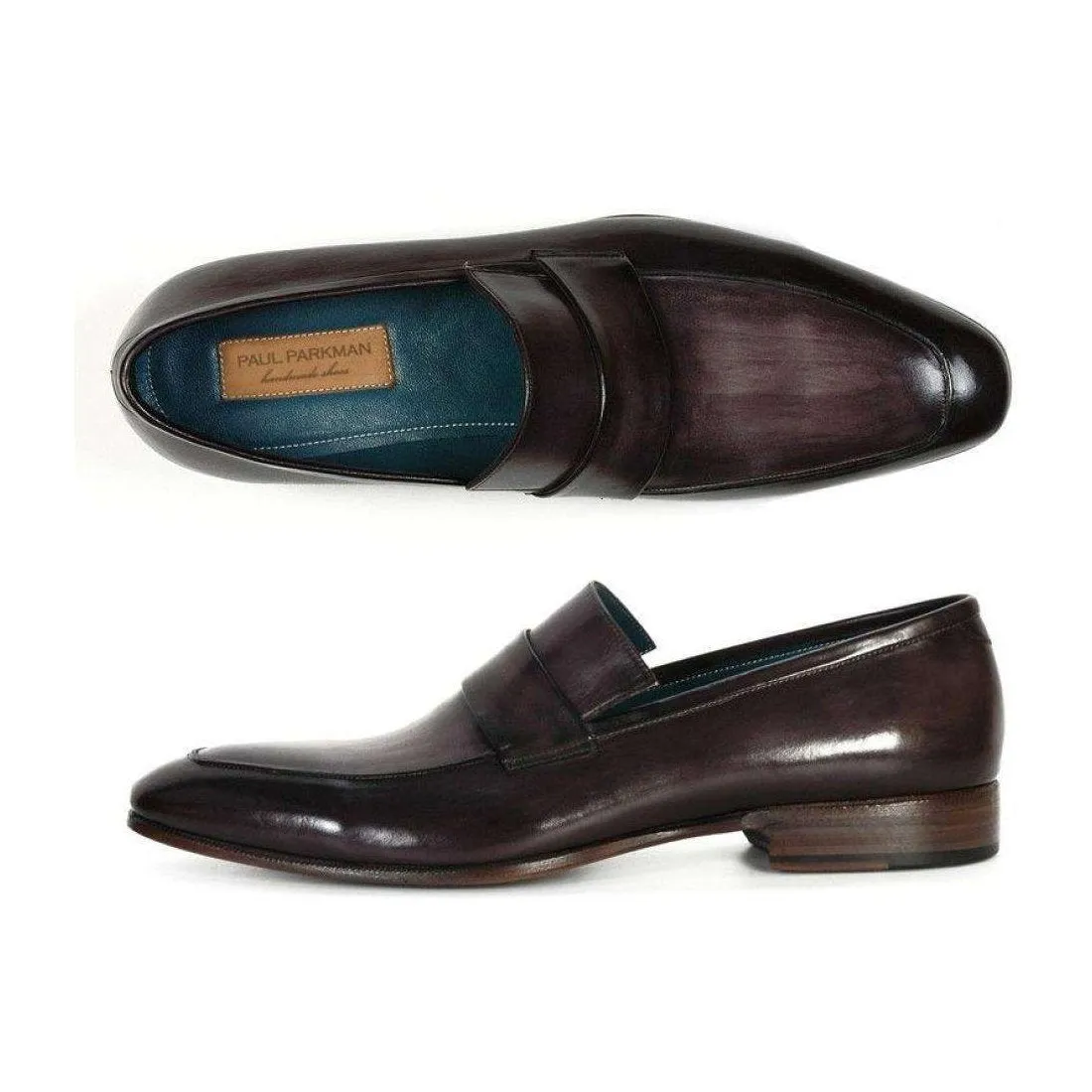Paul Parkman Handmade Designer Shoes Men's Handmade Designer Shoes Gray Loafers (PM5248)